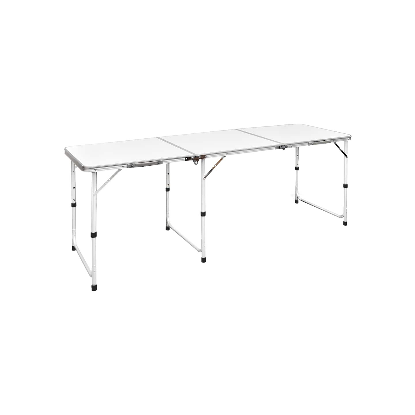 Table pliante de camping en aluminium avec hauteur ajustable