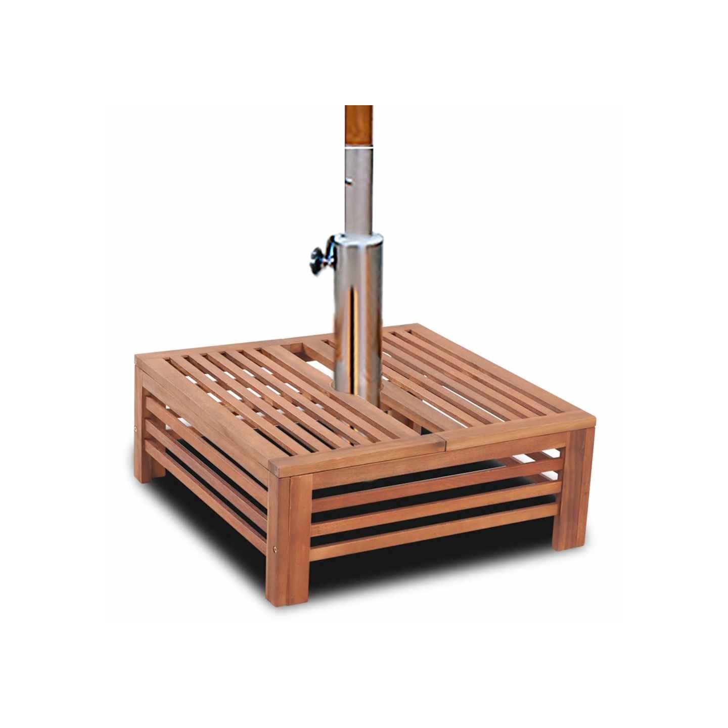 Couverture de support de parasol en bois
