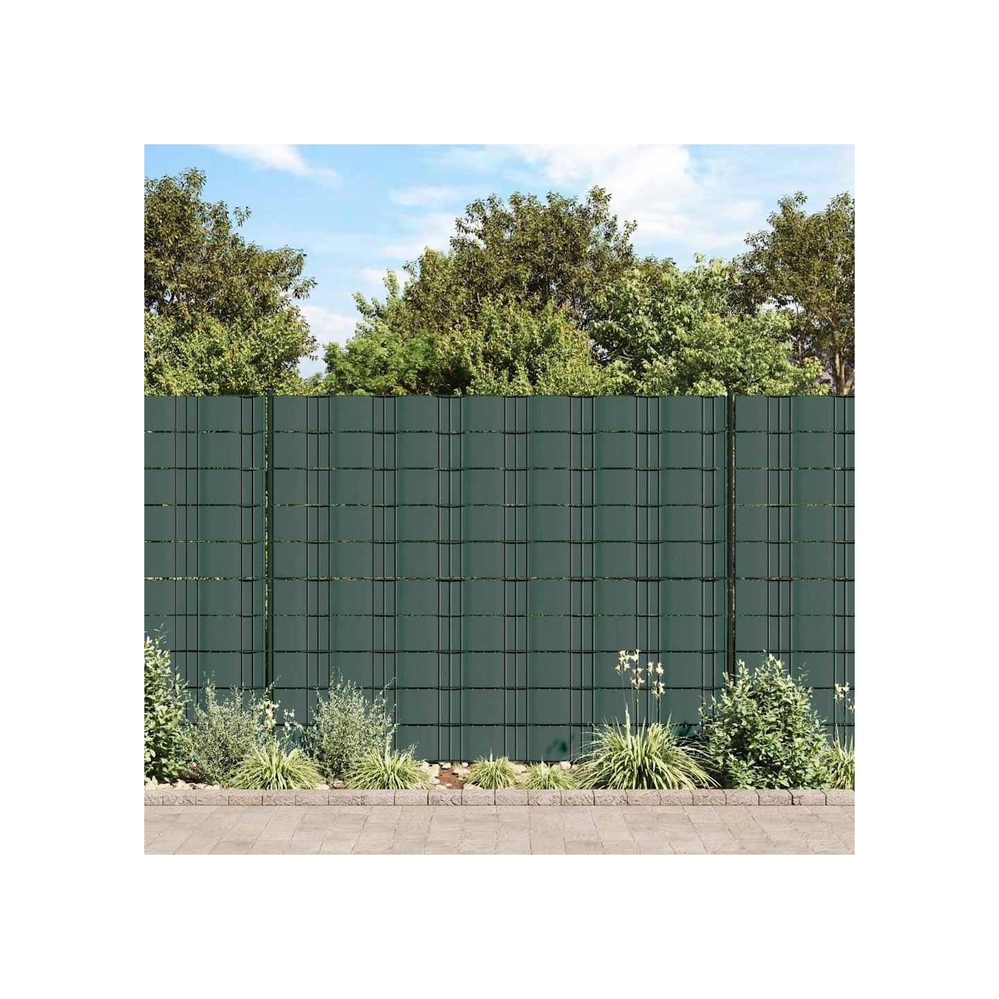Bande de confidentialité PVC 70 x 0,19 m Verte