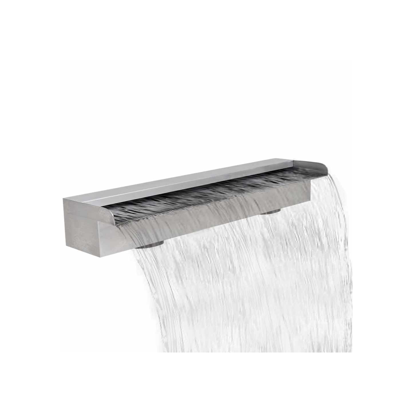 Lame d'eau rectangulaire 60 cm Acier inoxydable pour piscine