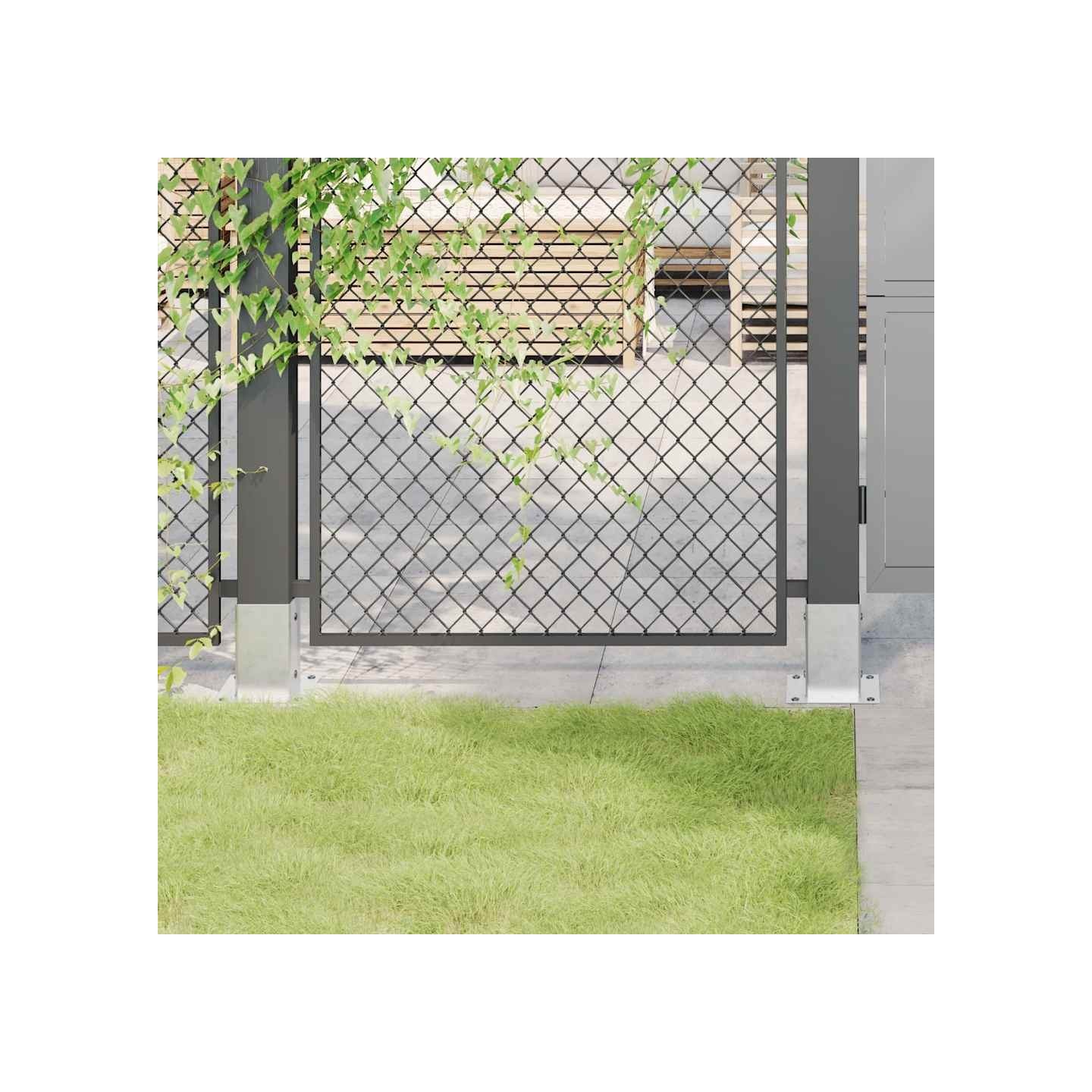 Bases de poteau carrées 12 pcs argent 81x81 mm acier galvanisé