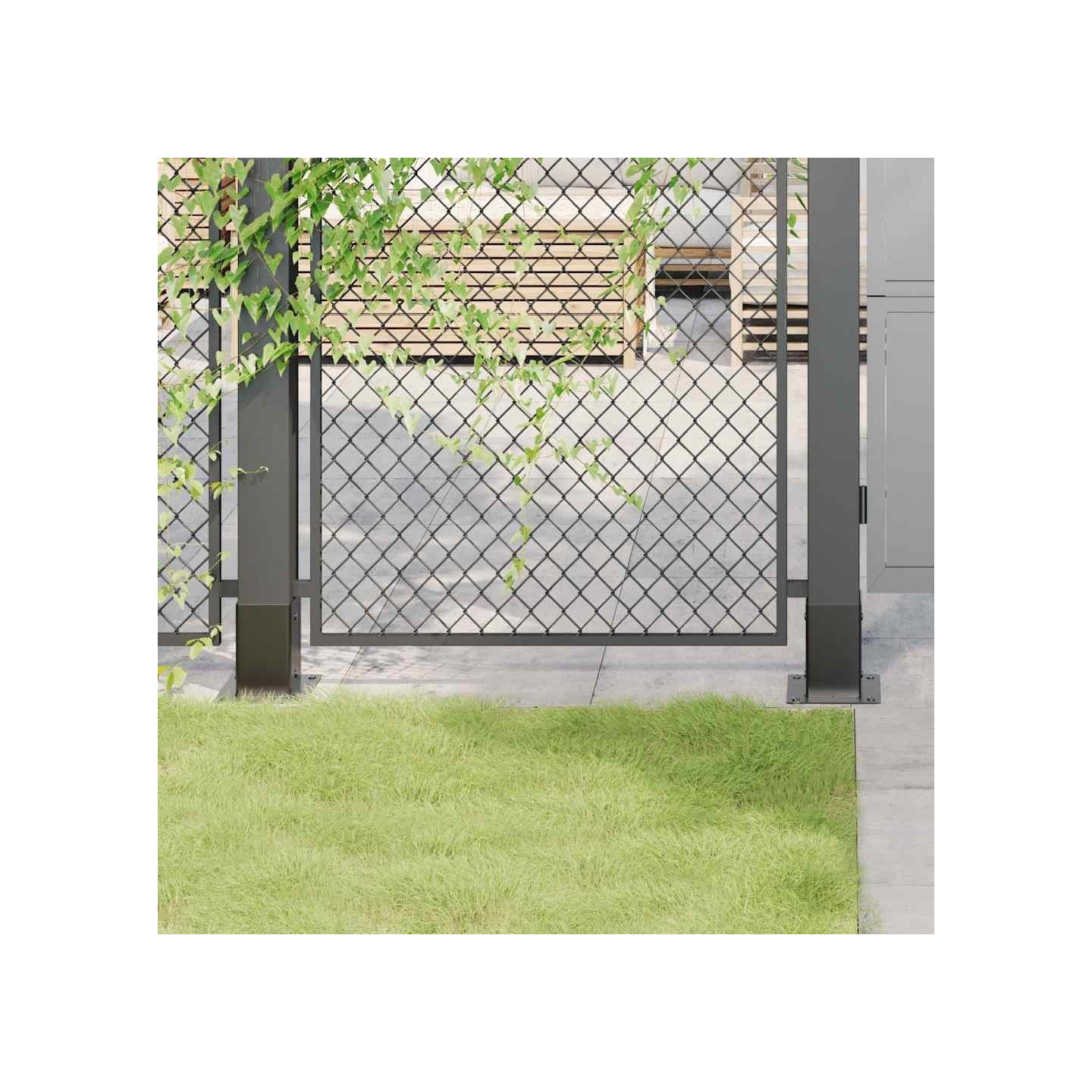 Bases de poteau carrées 4 pcs anthracite 81x81 mm
