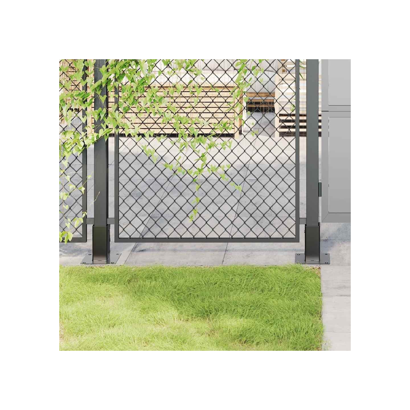 Bases de poteau carrées 4 pcs anthracite 71x71 mm