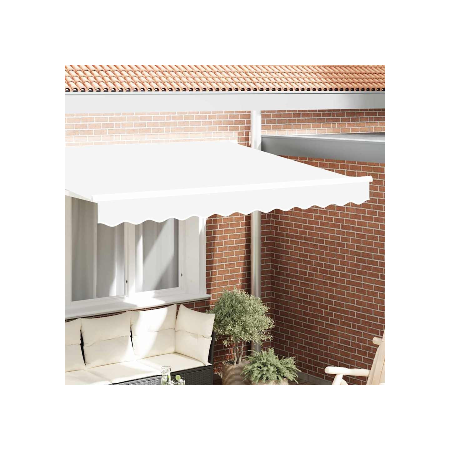 Lambrequin de rechange pour 3 m Blanc Polyester