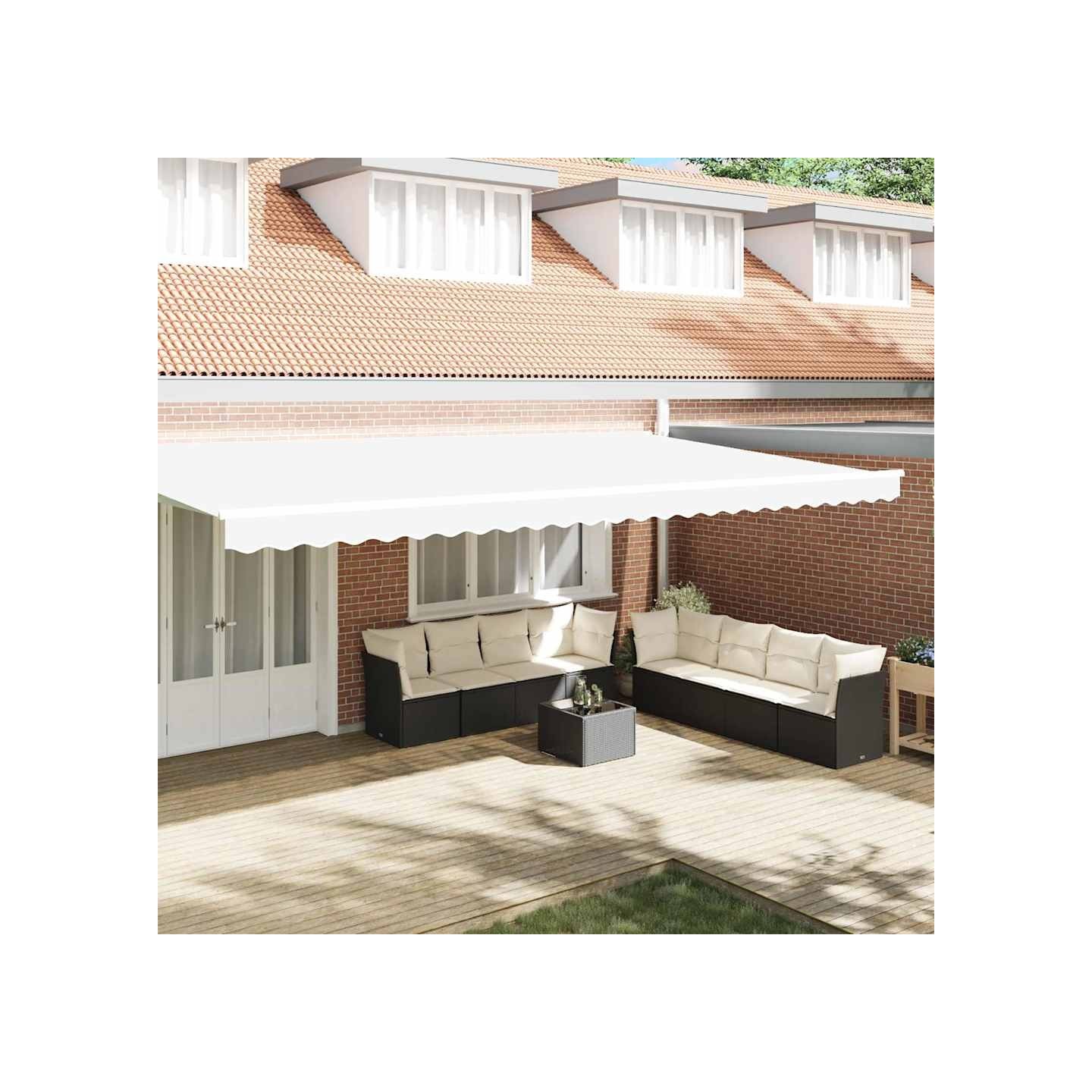 Lambrequin de rechange pour 6 m Blanc Polyester