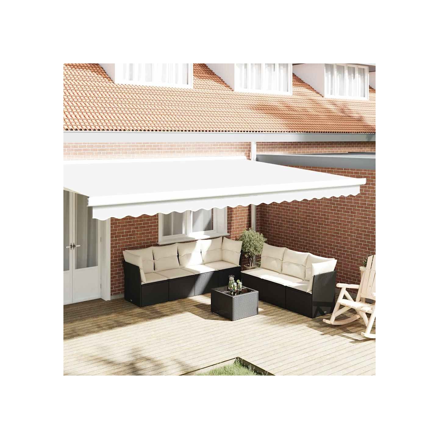 Lambrequin de rechange pour 5 m Blanc Polyester
