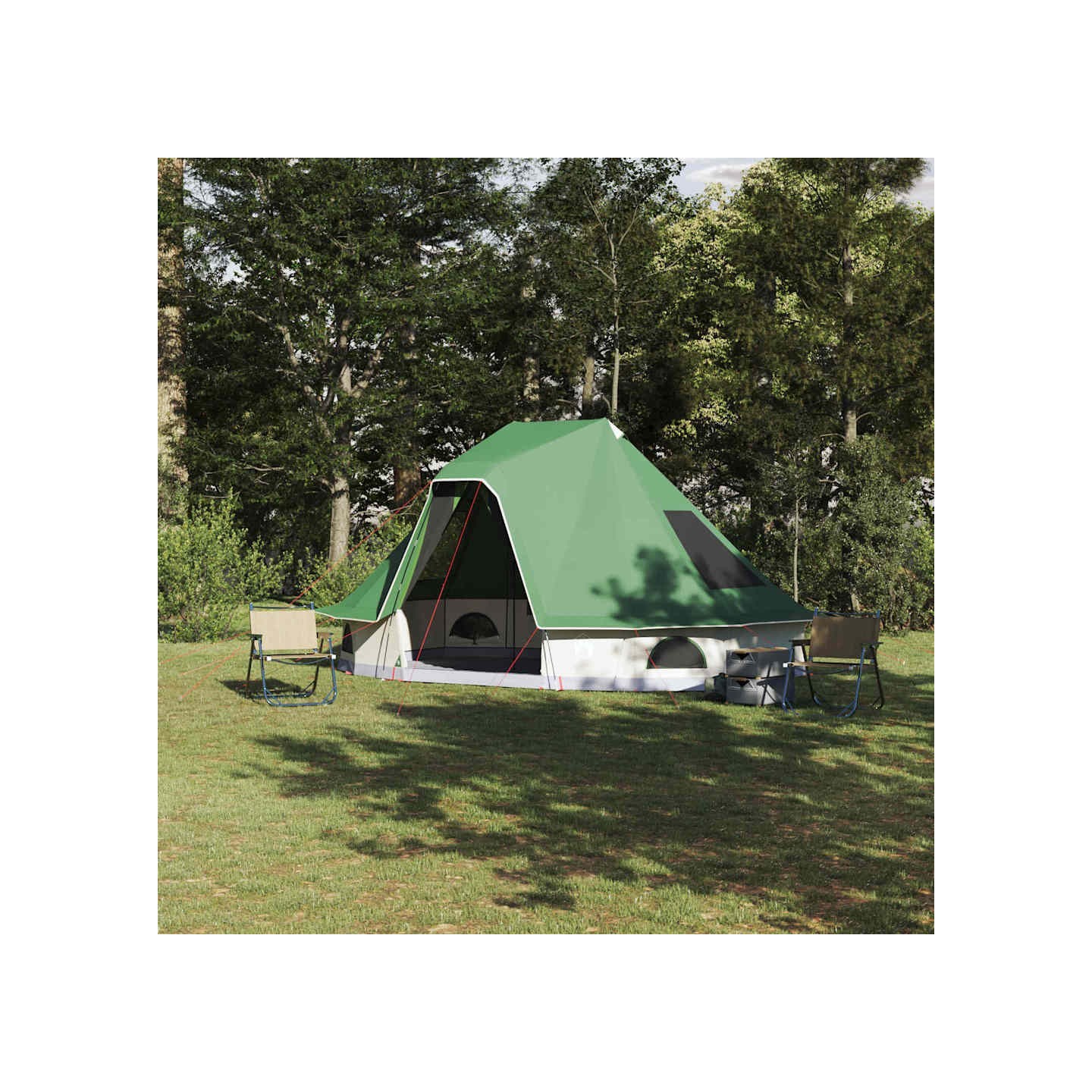 Tente Tipi 6 personne Vert taffetas