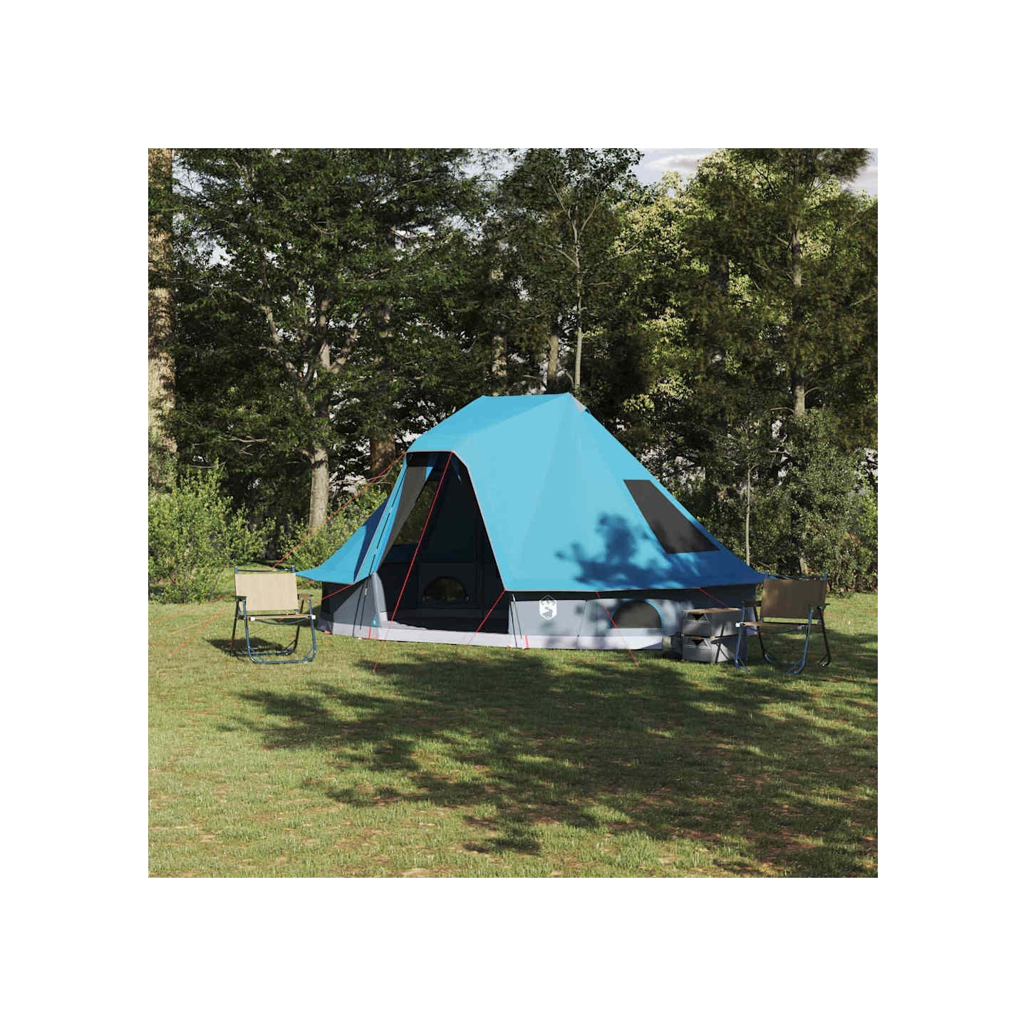 Tente Tipi 6 personne Bleu taffetas