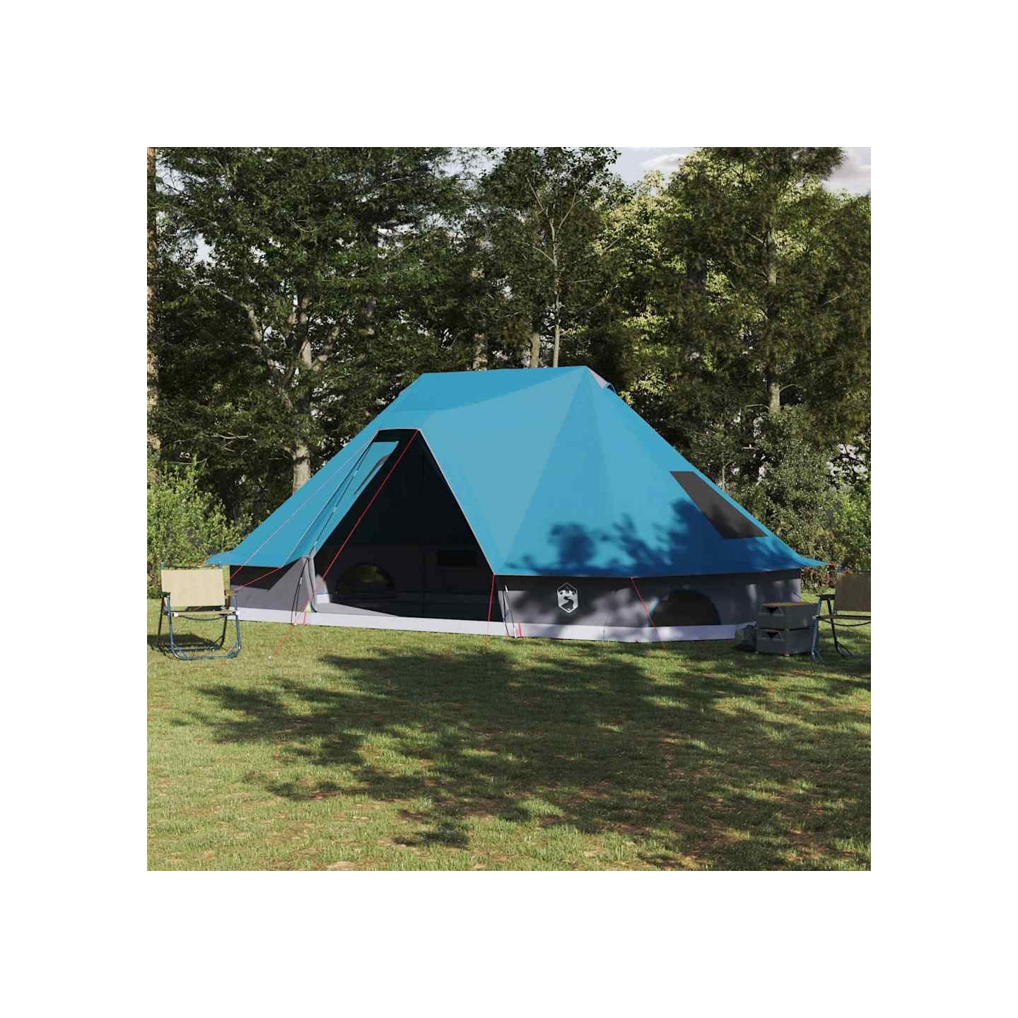 Tente Tipi 10 personne Bleu taffetas