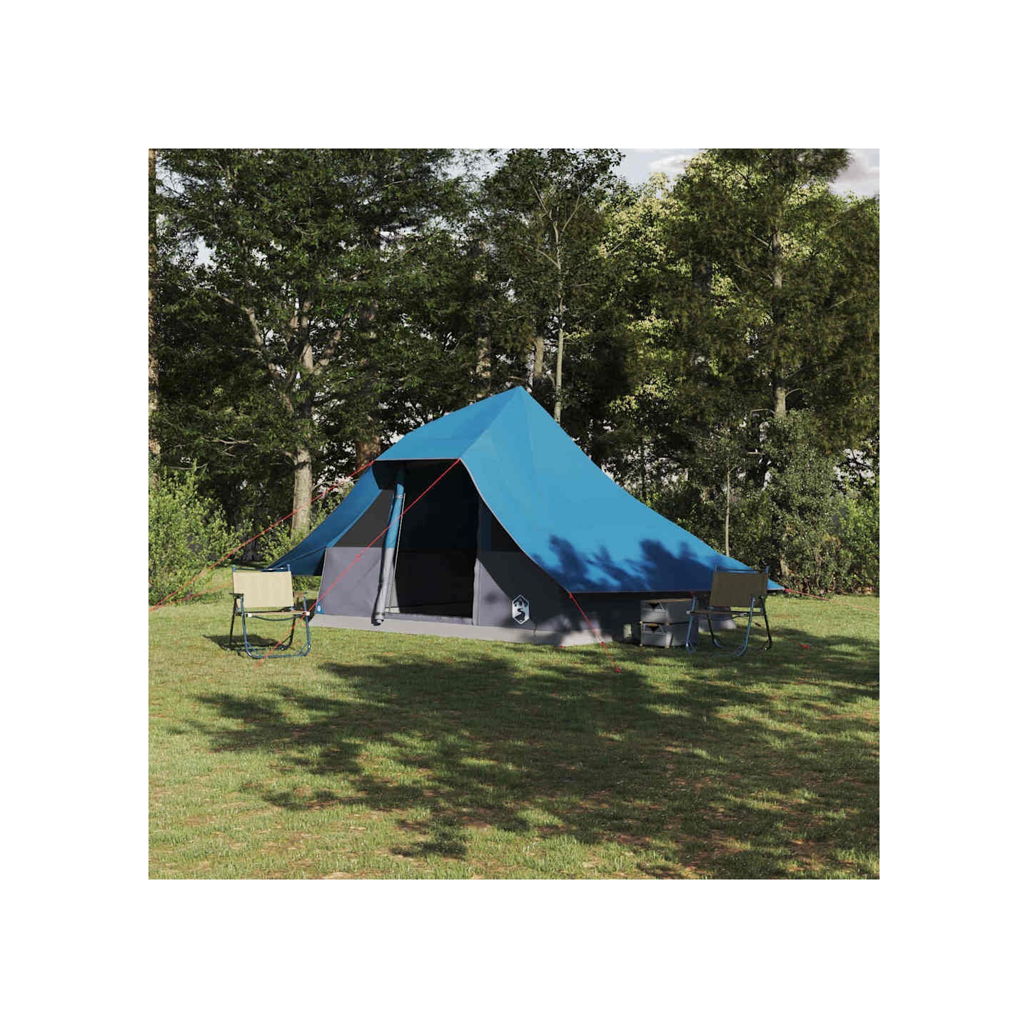 Tente Tipi 10 personne Bleu taffetas