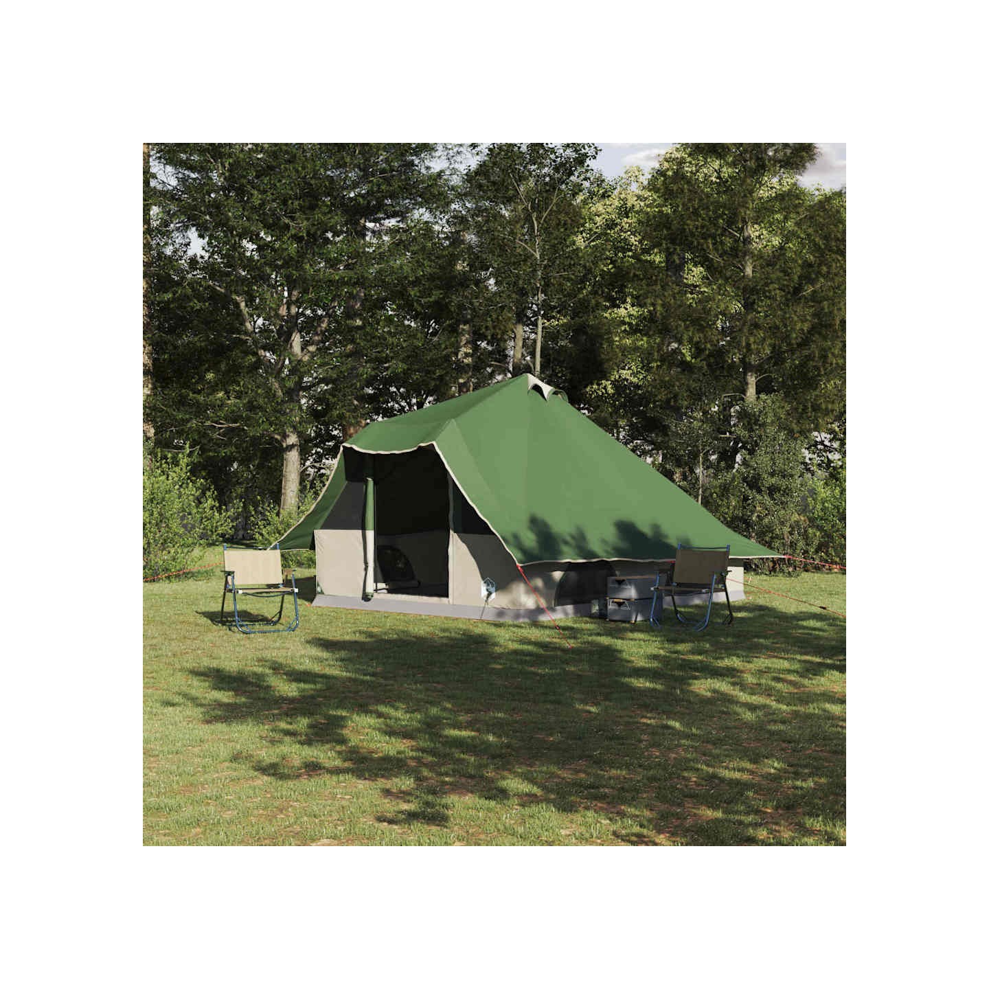 Tente Tipi 8 personne Vert taffetas