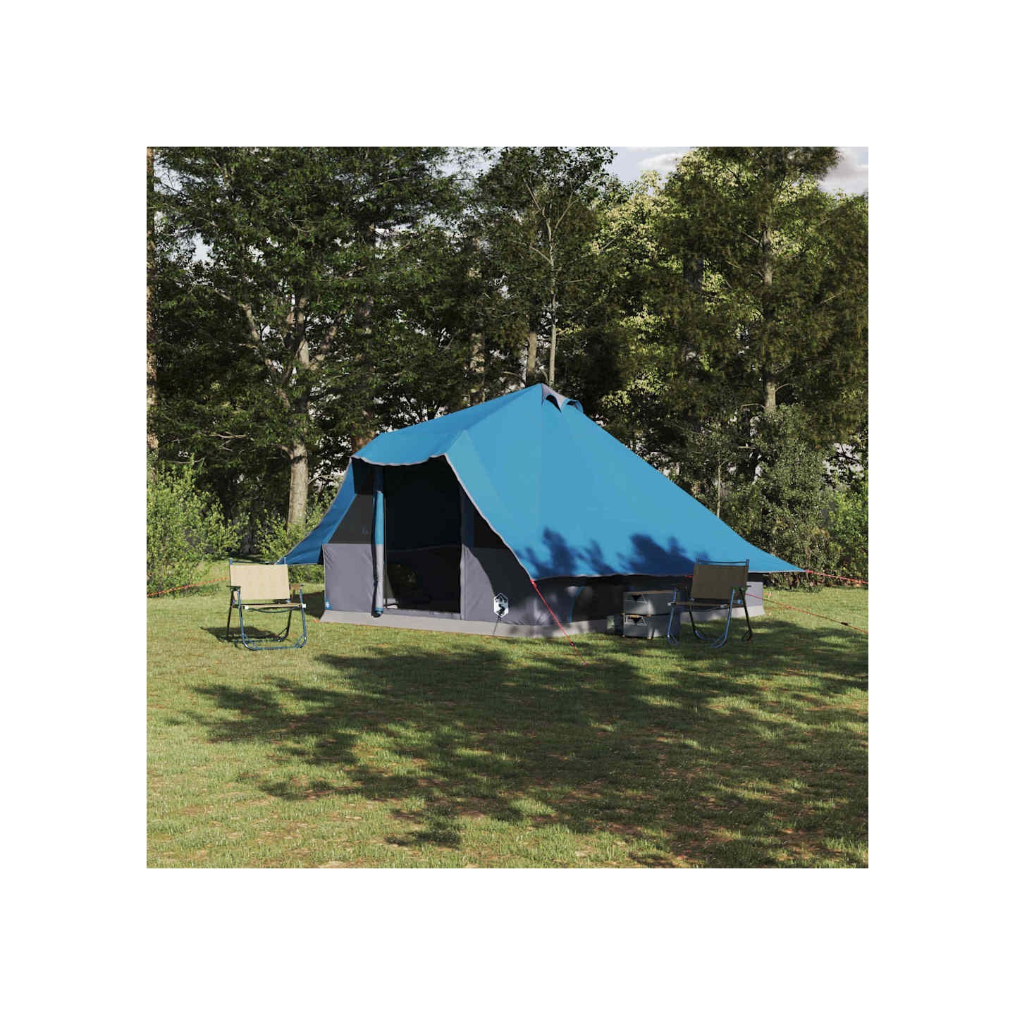 Tente Tipi 8 personne Bleu taffetas