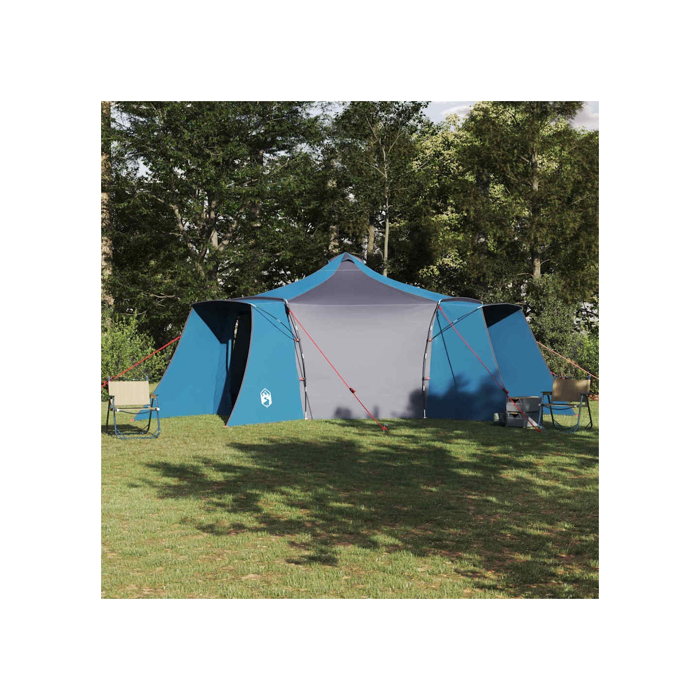 Tente Tipi 8 personne Bleu taffetas