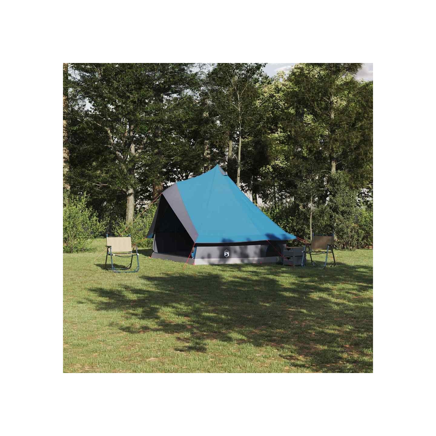 Tente Tipi 8 personne Bleu taffetas