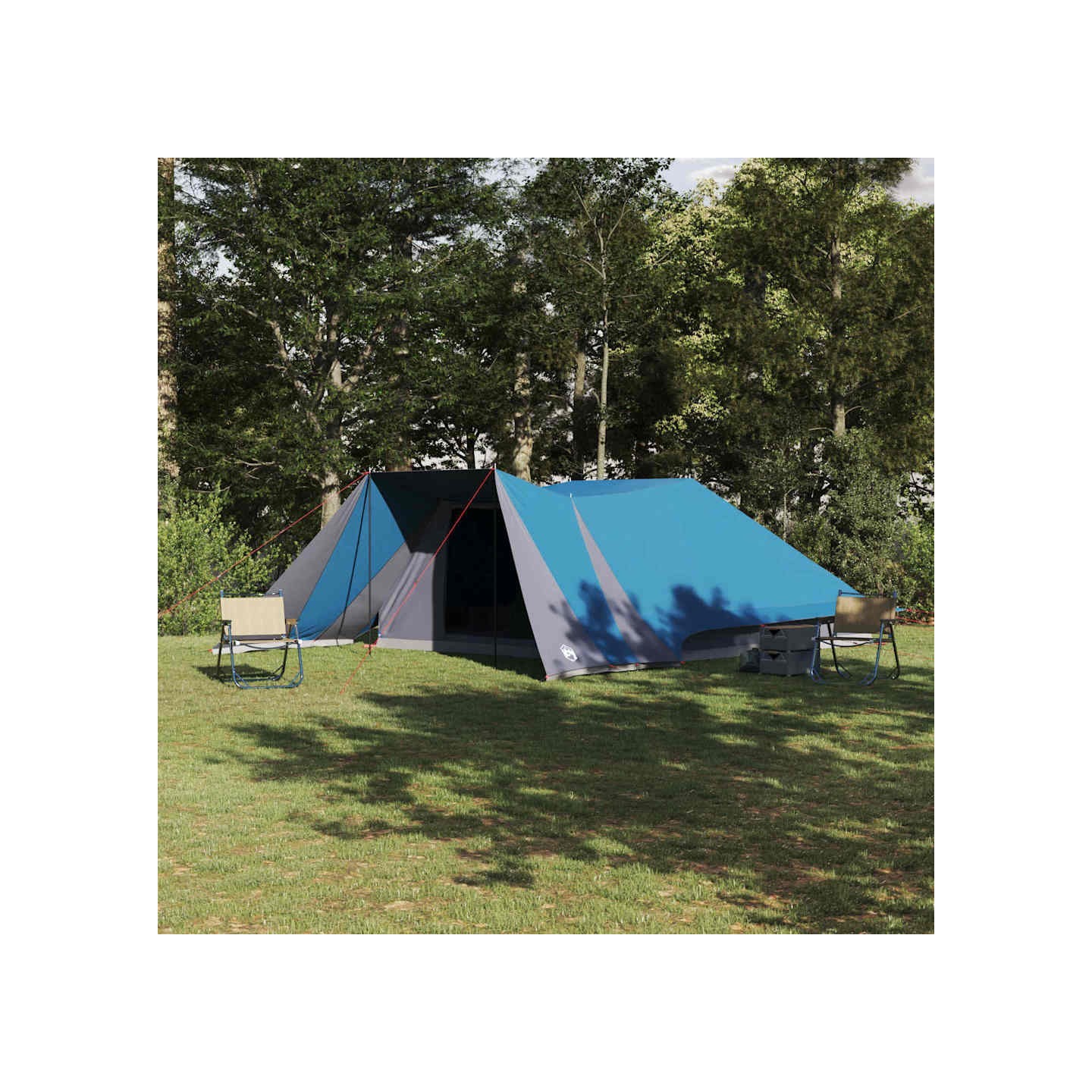 Tente Tipi 12 personne Bleu taffetas