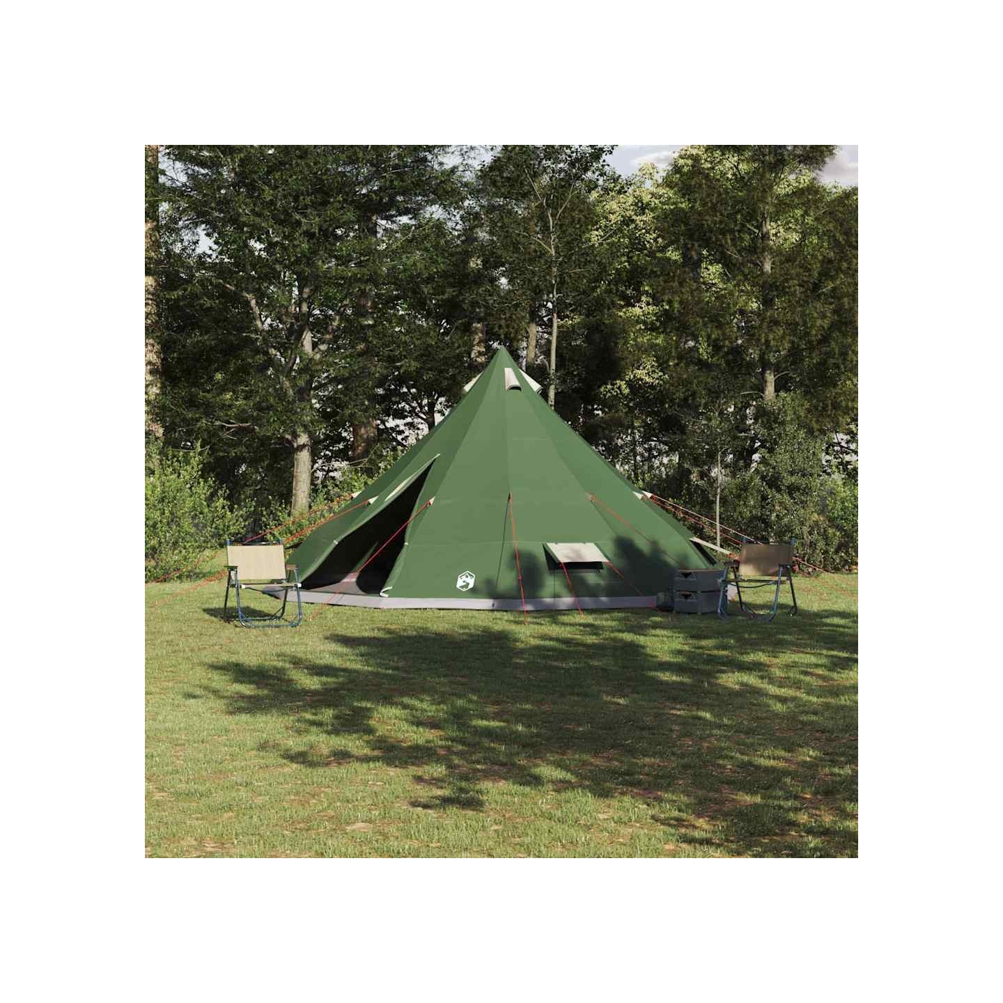 Tente Tipi avec toit Vert 560 x 560 x 300 cm taffetas