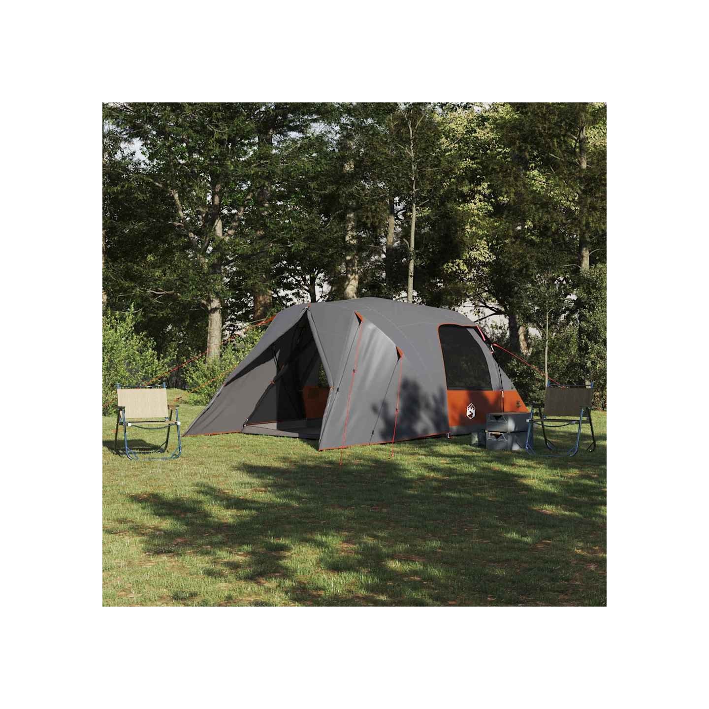 Tente Dôme 4-Personnes 4 personne Gris et orange