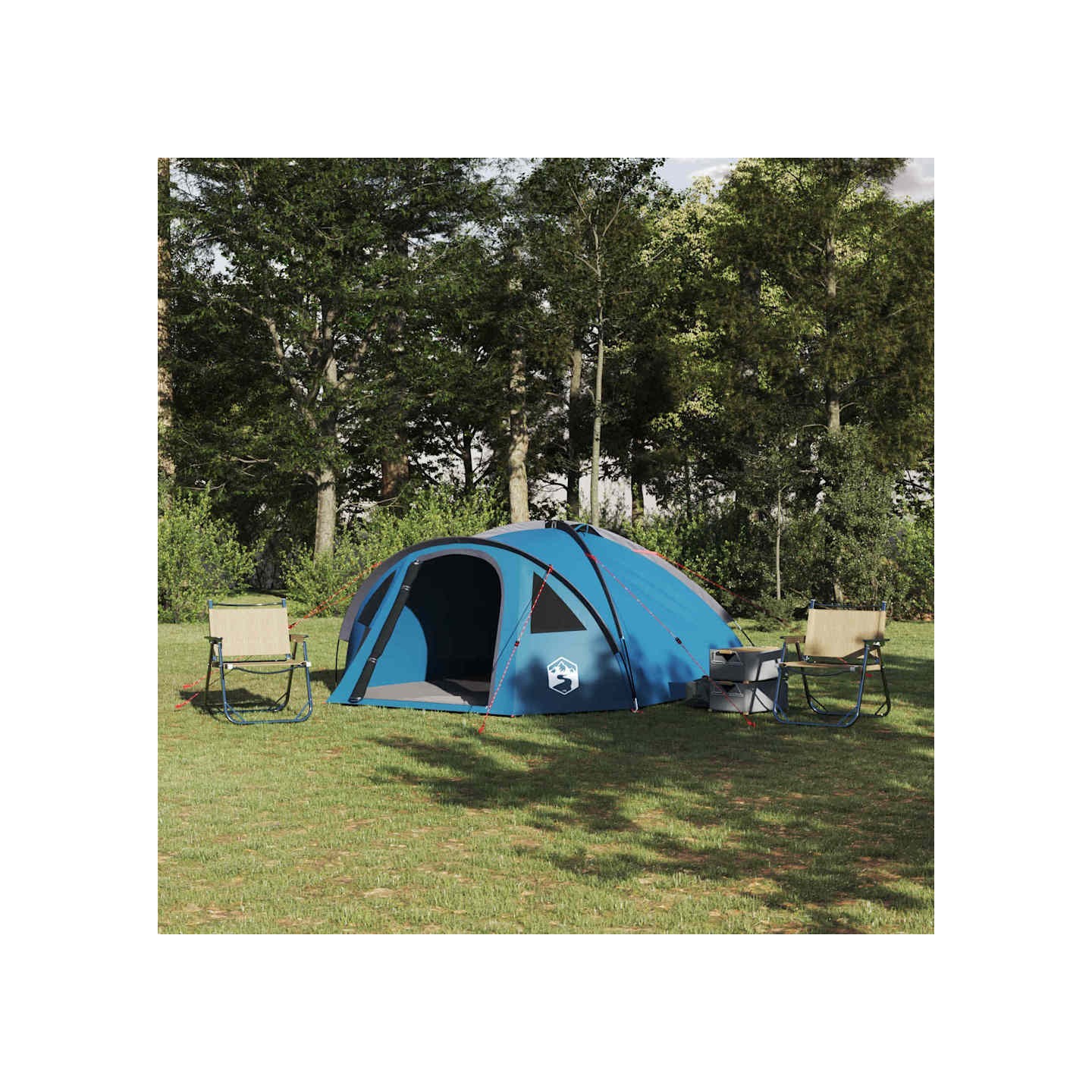 Tente Dôme 4 personne Bleu taffetas Imperméable