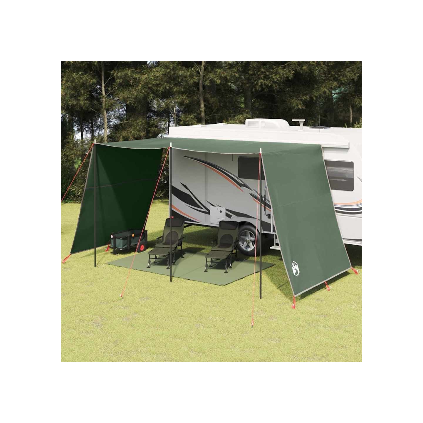 Tarp résistant à l'eau Vert 402 x 240 x 240 cm