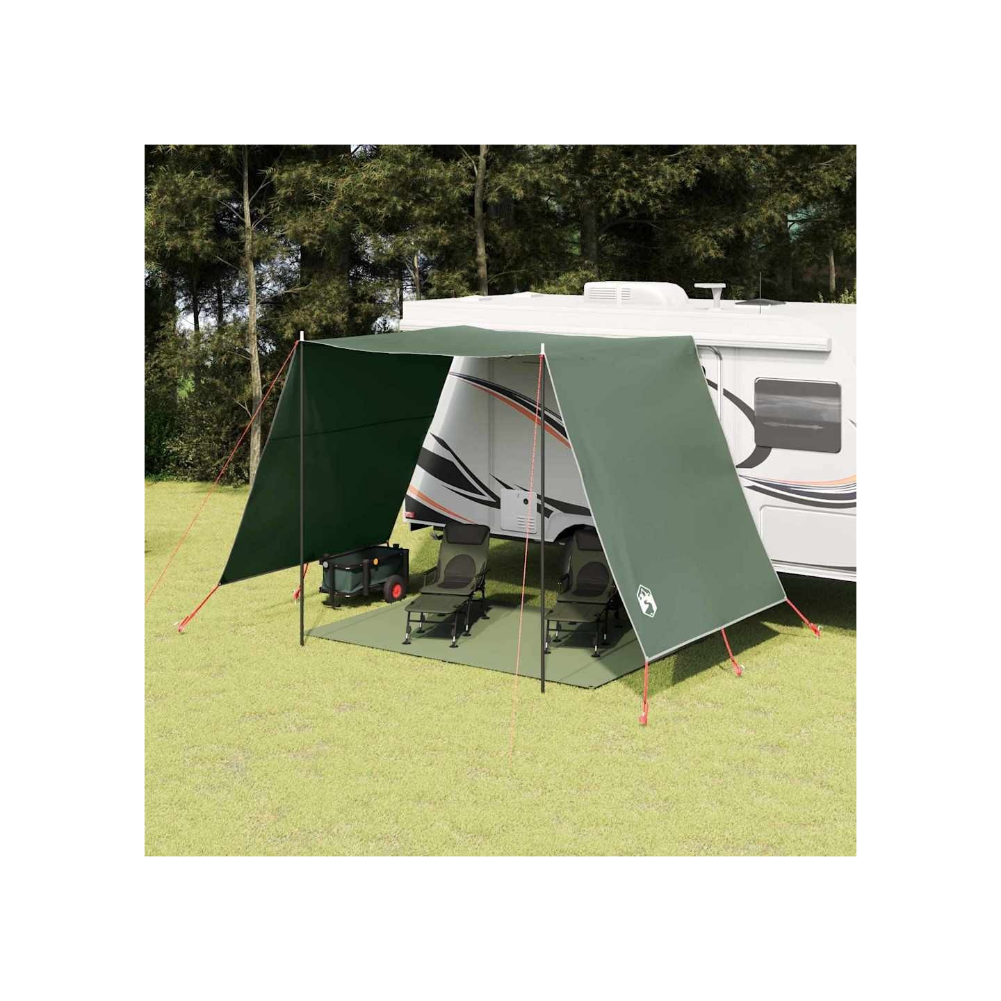 Tarp résistant à l'eau Vert 250 x 240 x 220 cm