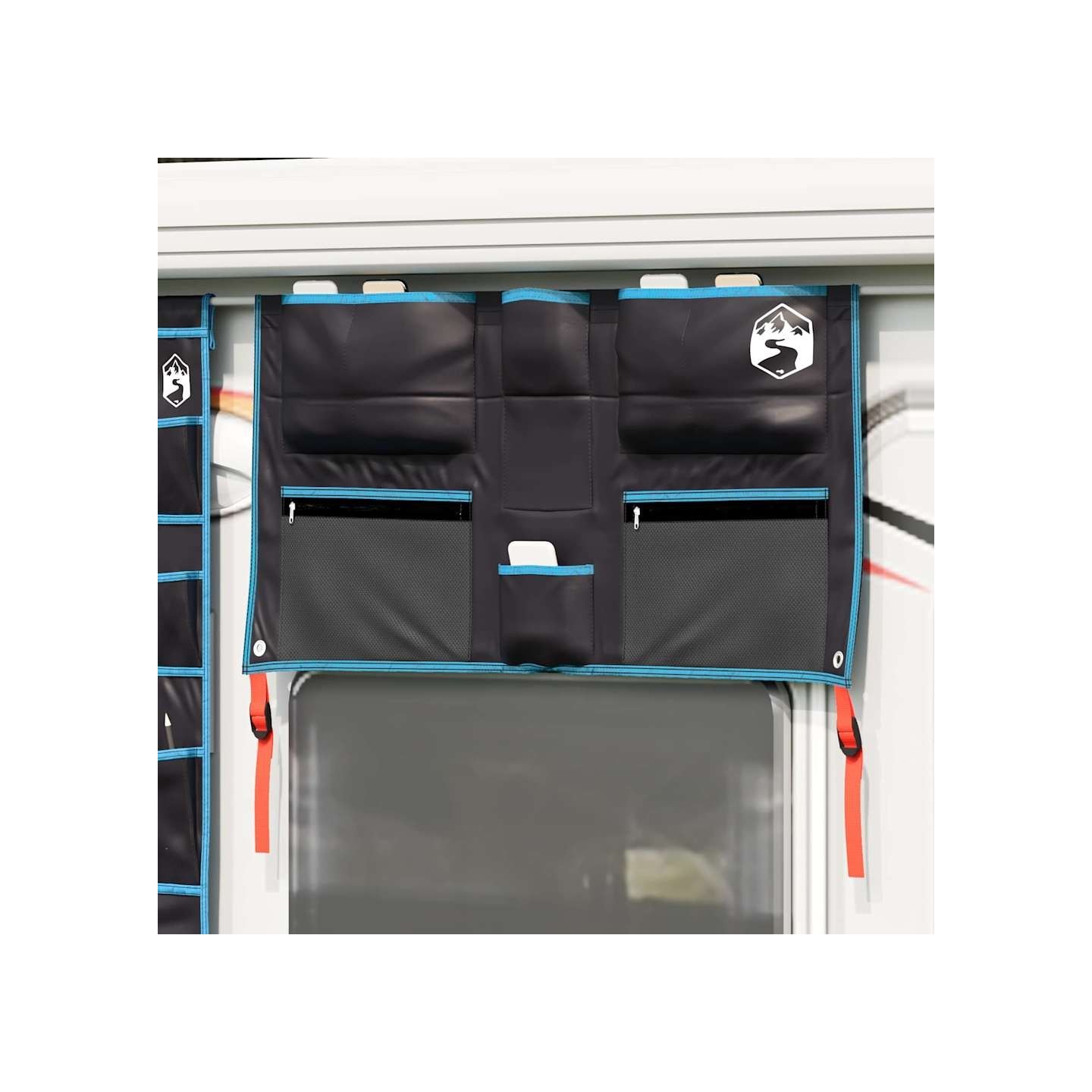 Sac de rangement avec stockage Noir et Bleu 98 x 47 cm oxford