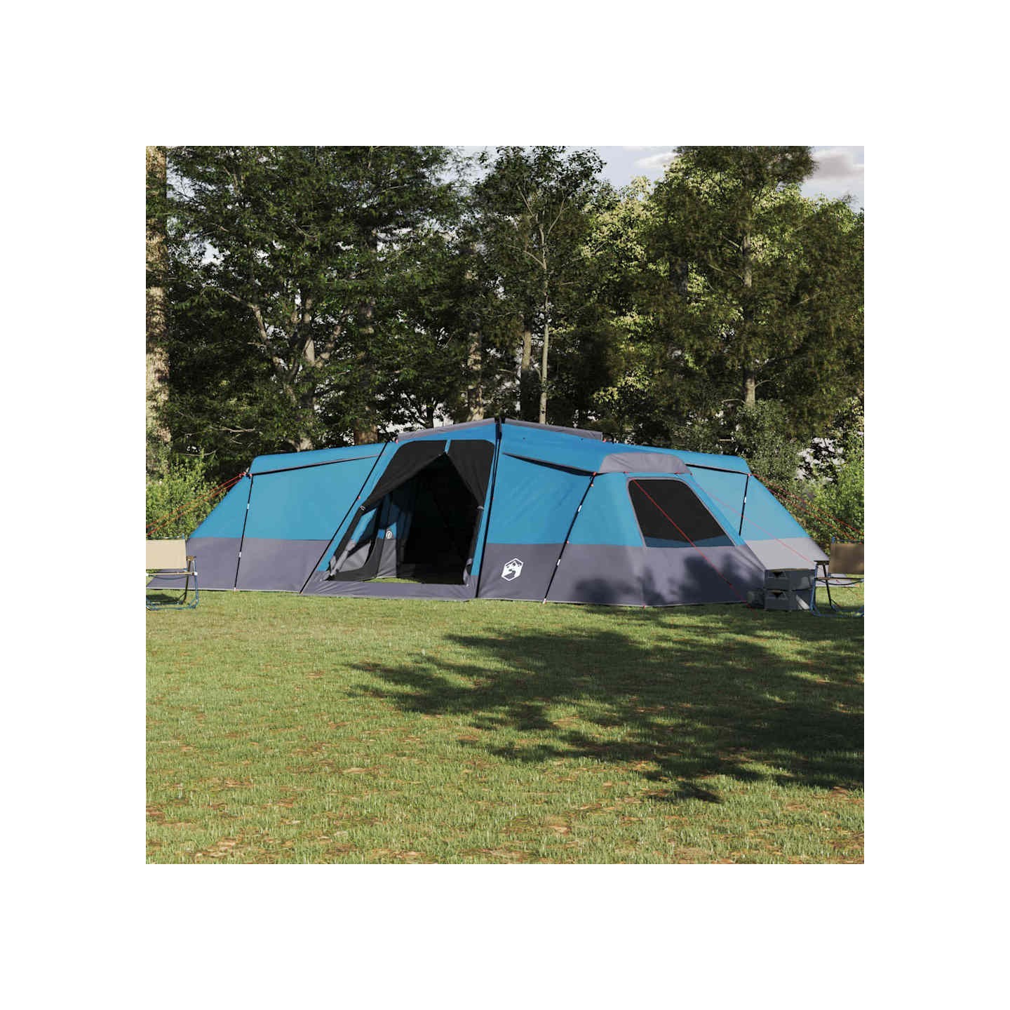 Tente familiale 16 personne Bleu taffetas Imperméable