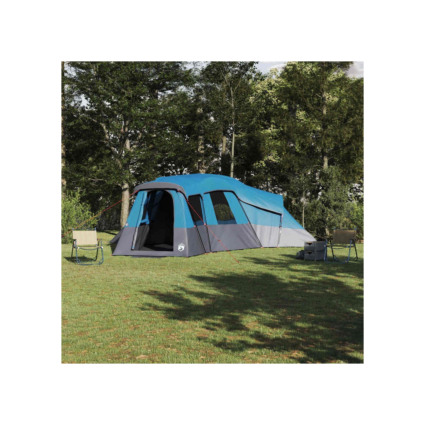 Tente familiale 20 personne Bleu taffetas Imperméable