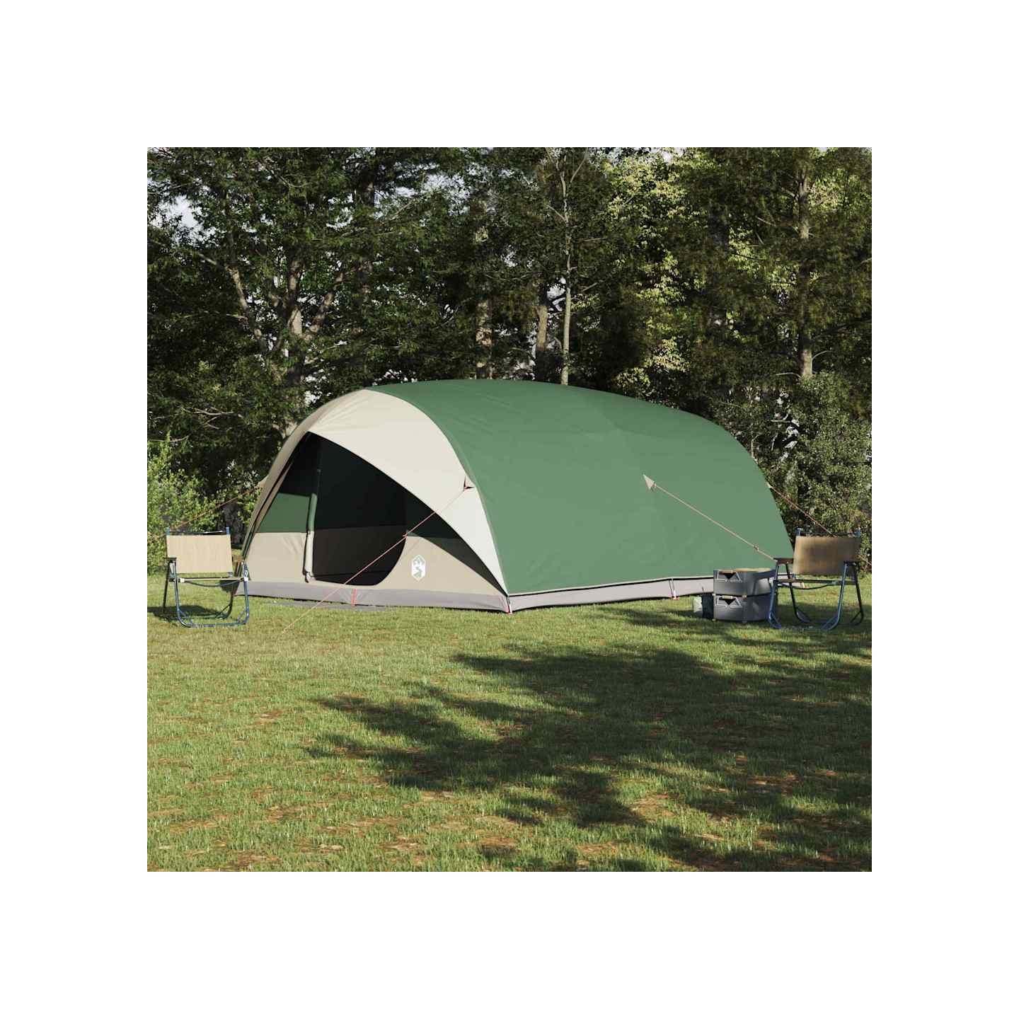 Tente Tunnel 10 personne Vert taffetas Imperméable