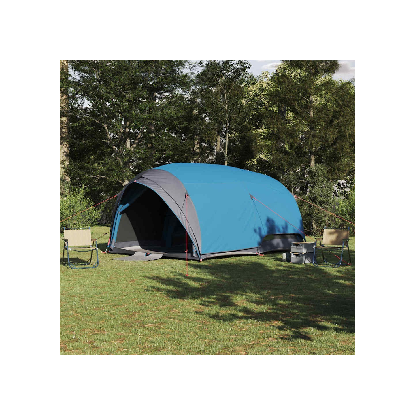Tente Tunnel 6 personne Bleu taffetas Imperméable