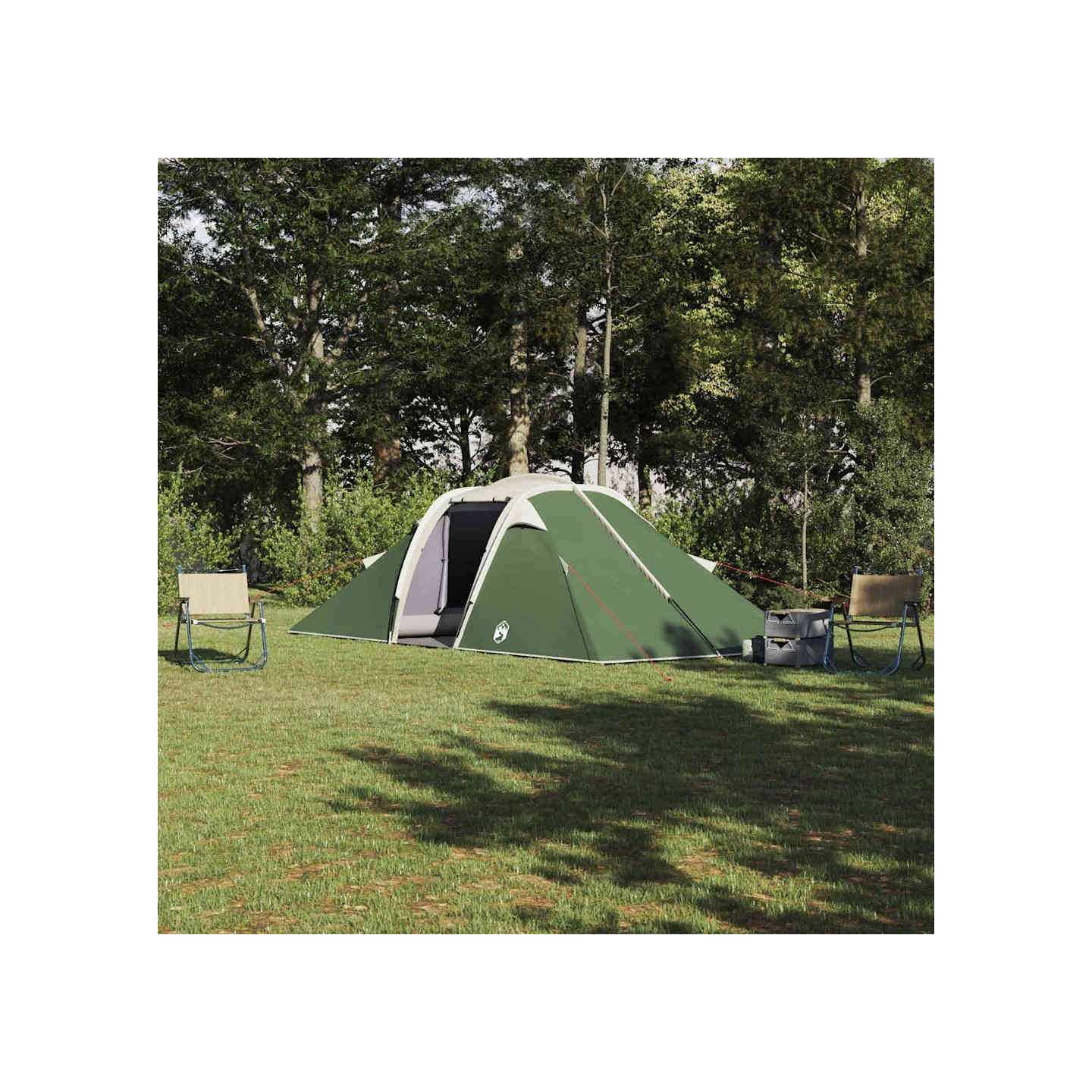 Tente Tunnel 4 personne Vert taffetas Imperméable