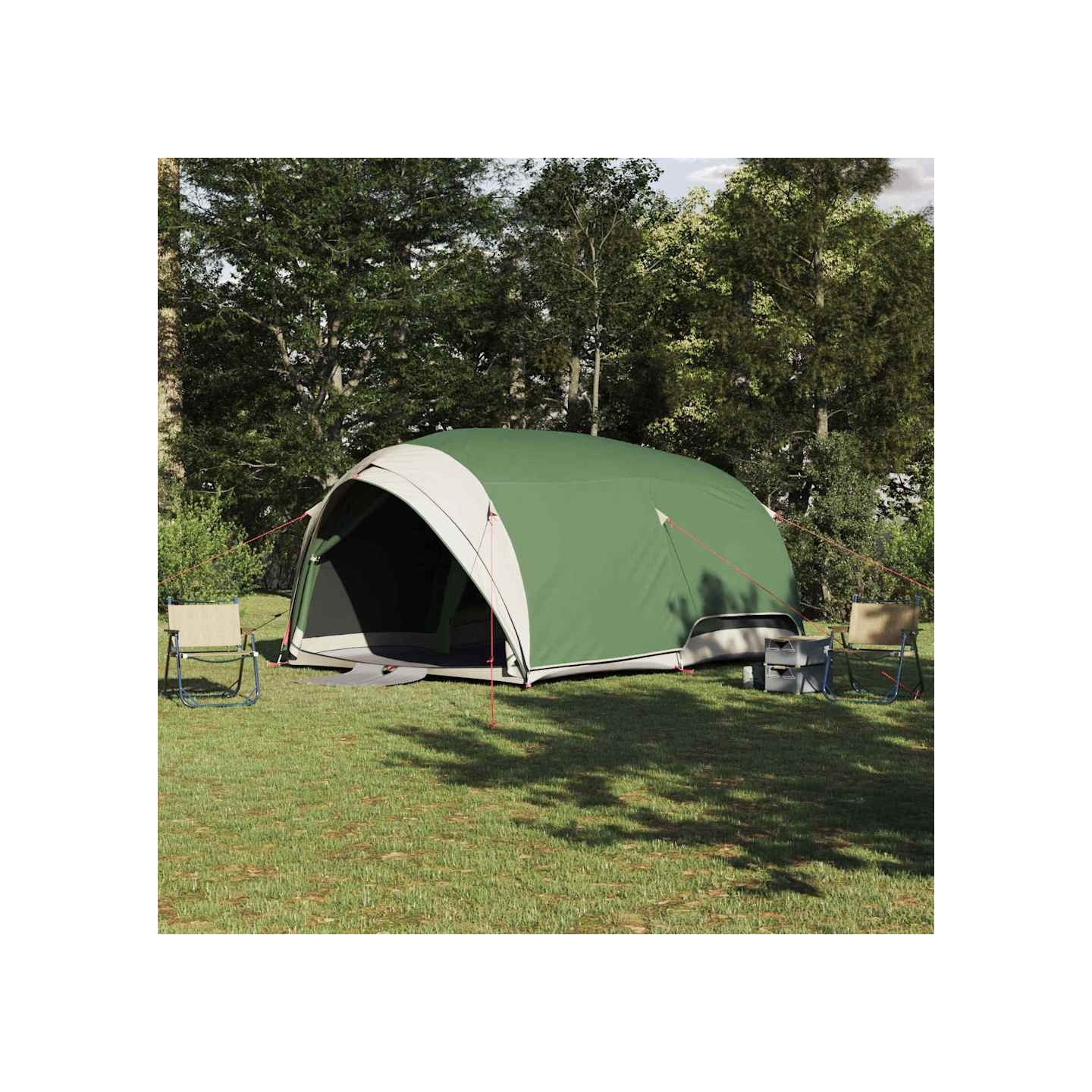 Tente Tunnel 6 personne Vert taffetas Imperméable