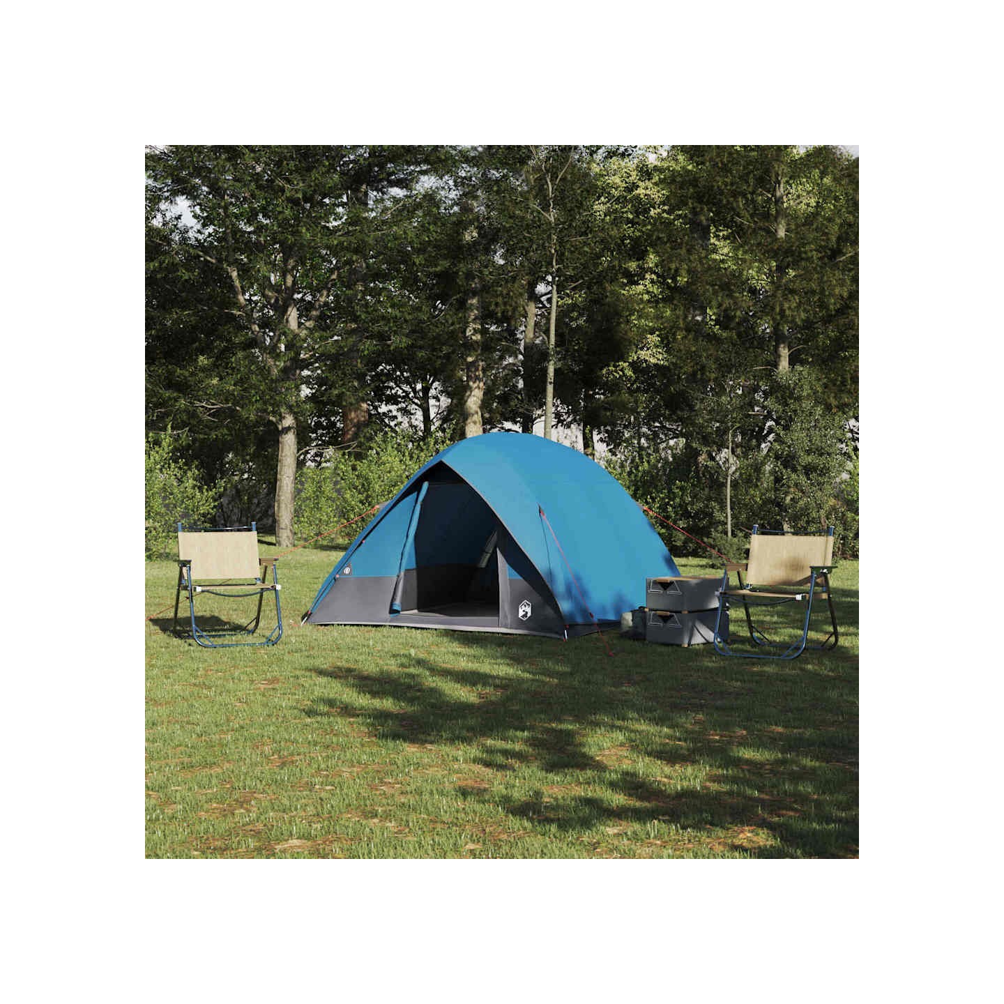 Tente de camping 2 personne Bleu taffetas Imperméable