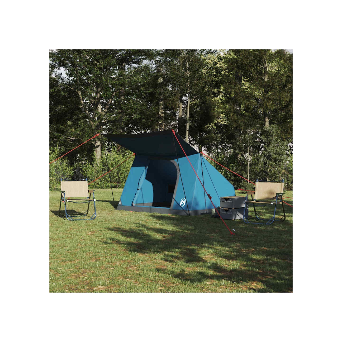 Tente de camping 2 personne Bleu taffetas Imperméable