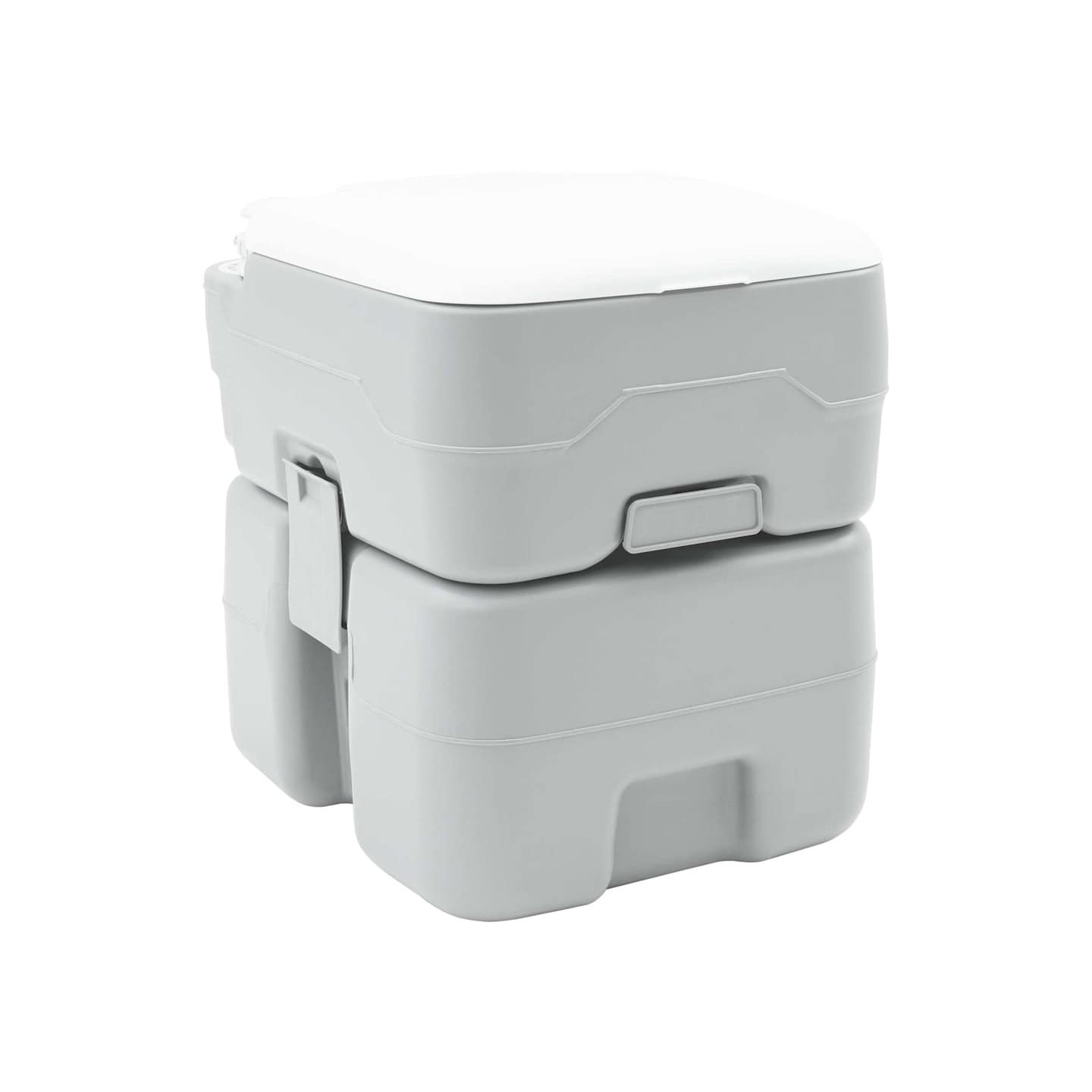 Toilette de Camping Gris 41,5 x 36,5 x 42 cm