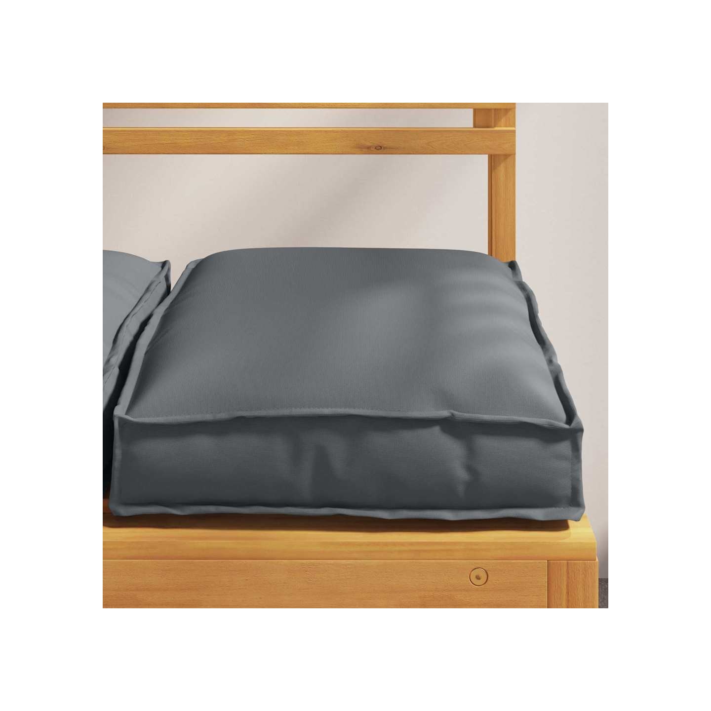 Coussin 2 pc Tissu Oxford Anthracite 40 x 40 x 8 cm