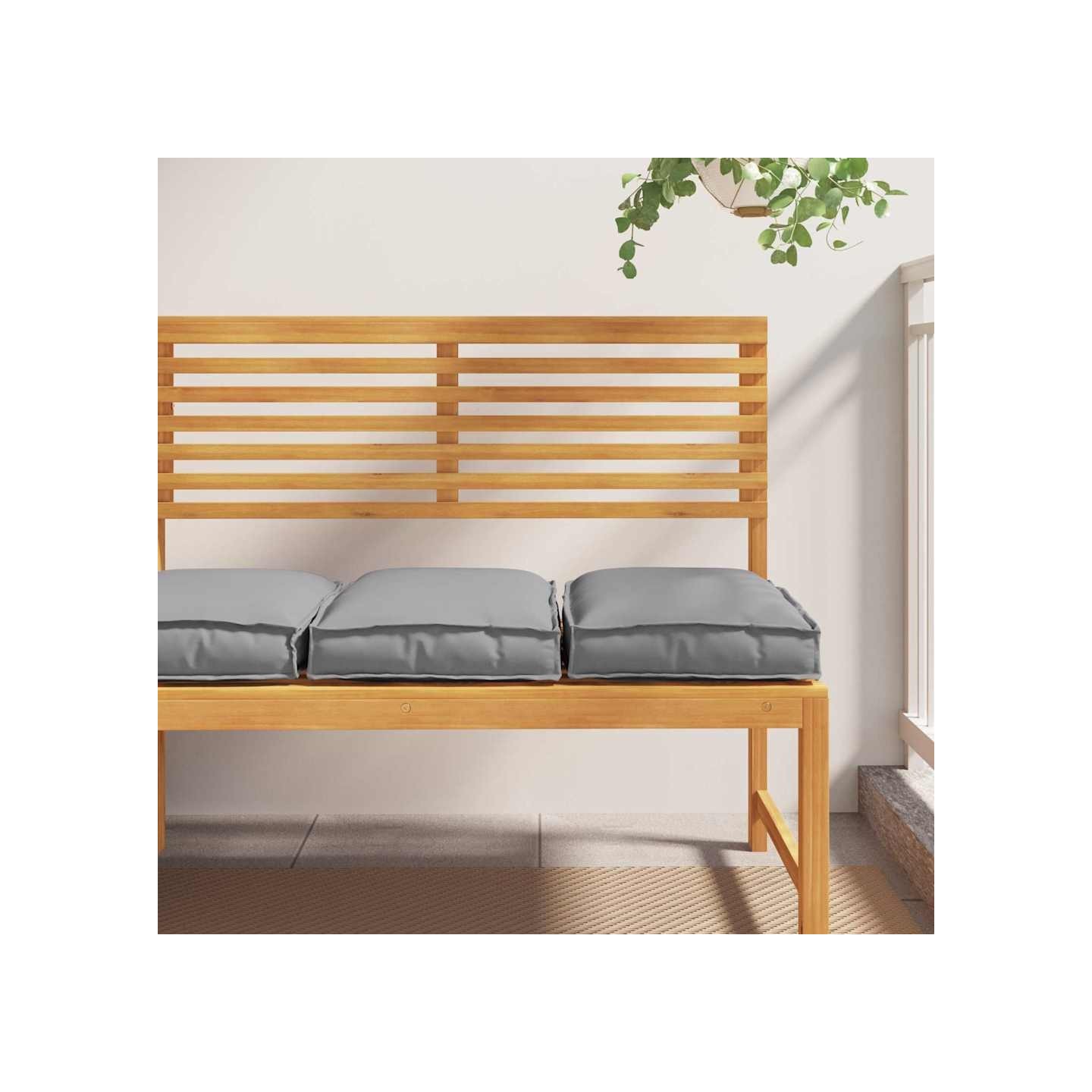 Coussin 2 pc Tissu Oxford Gris 40 x 40 x 8 cm