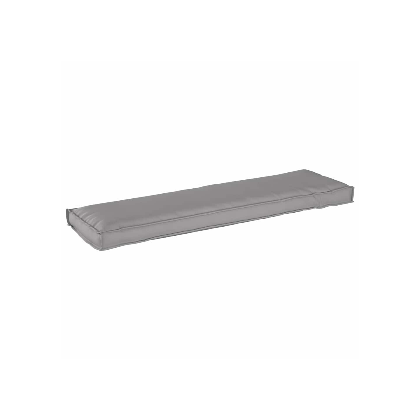 Coussin Tissu Oxford Gris 140 x 40 x 8 cm