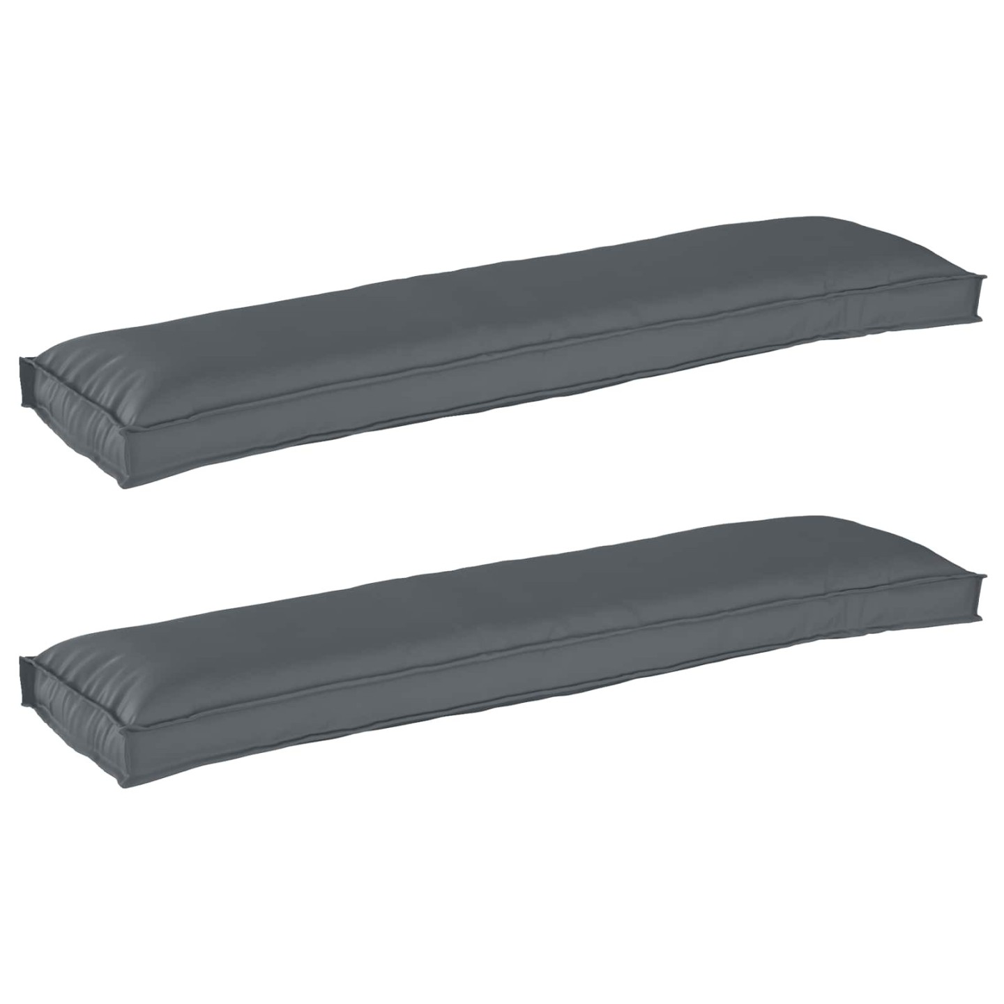 Set de coussins de palette 2 pc Tissu Oxford Anthracite