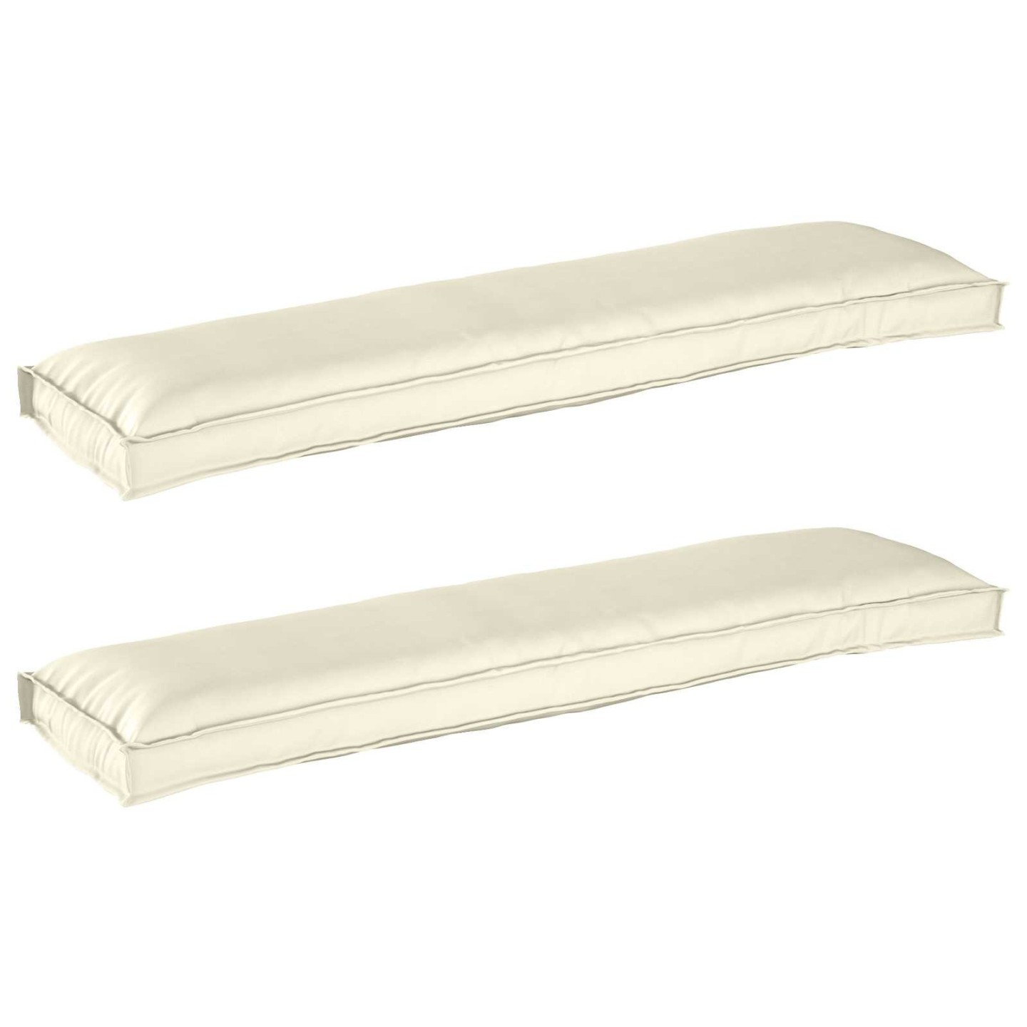 Set de coussins de palette 2 pc Tissu Oxford Crème
