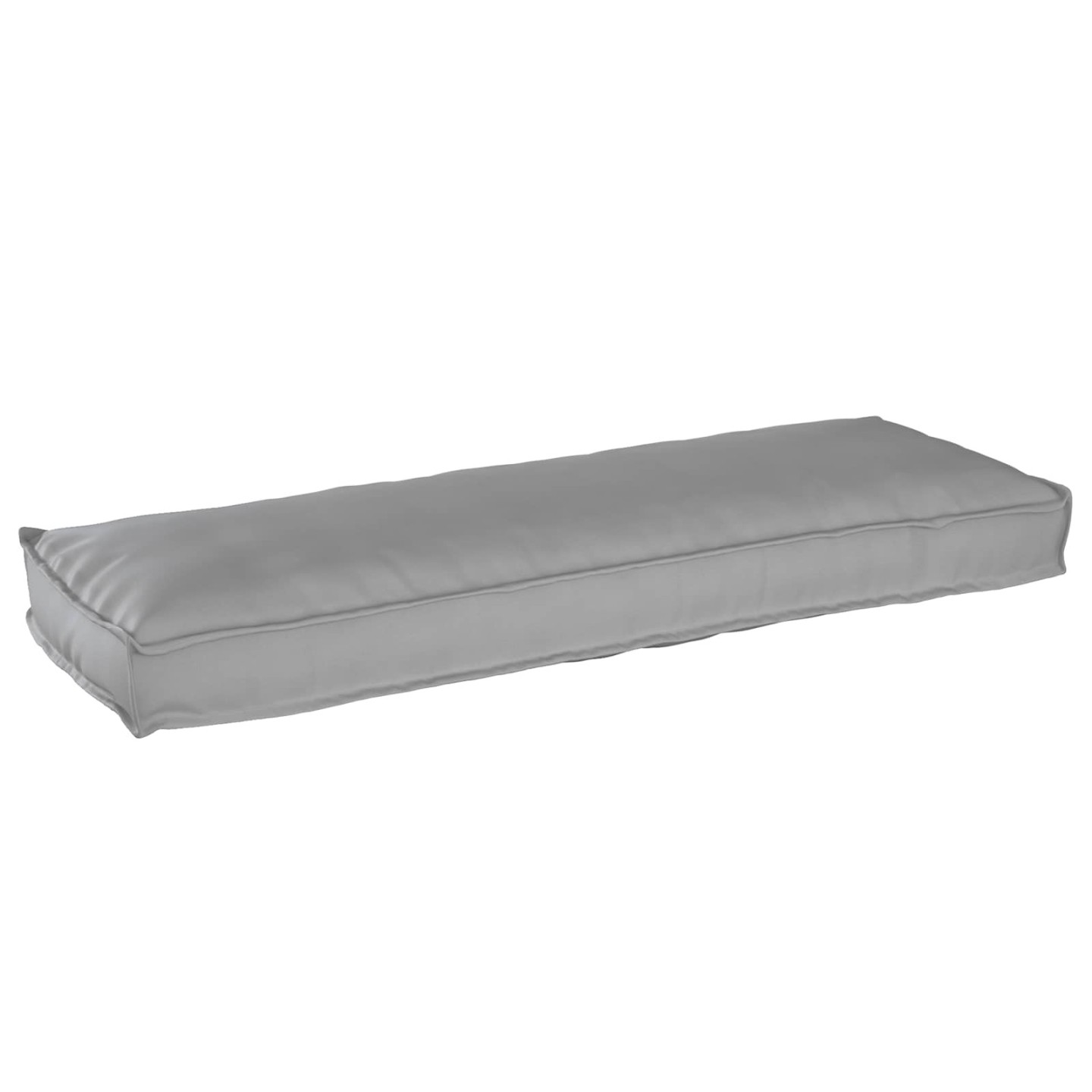 Coussin Tissu Oxford Gris 120 x 40 x 8 cm