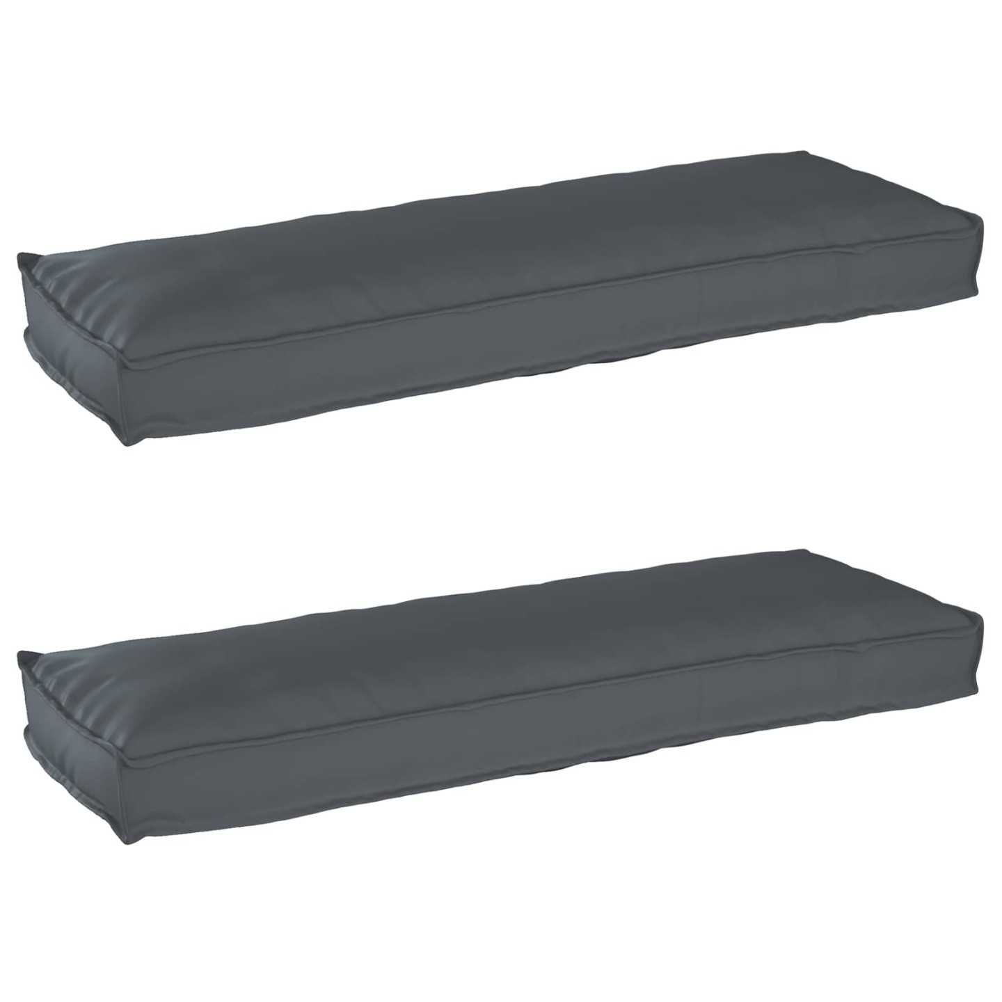 Set de coussins de palette 2 pc Tissu Oxford Anthracite