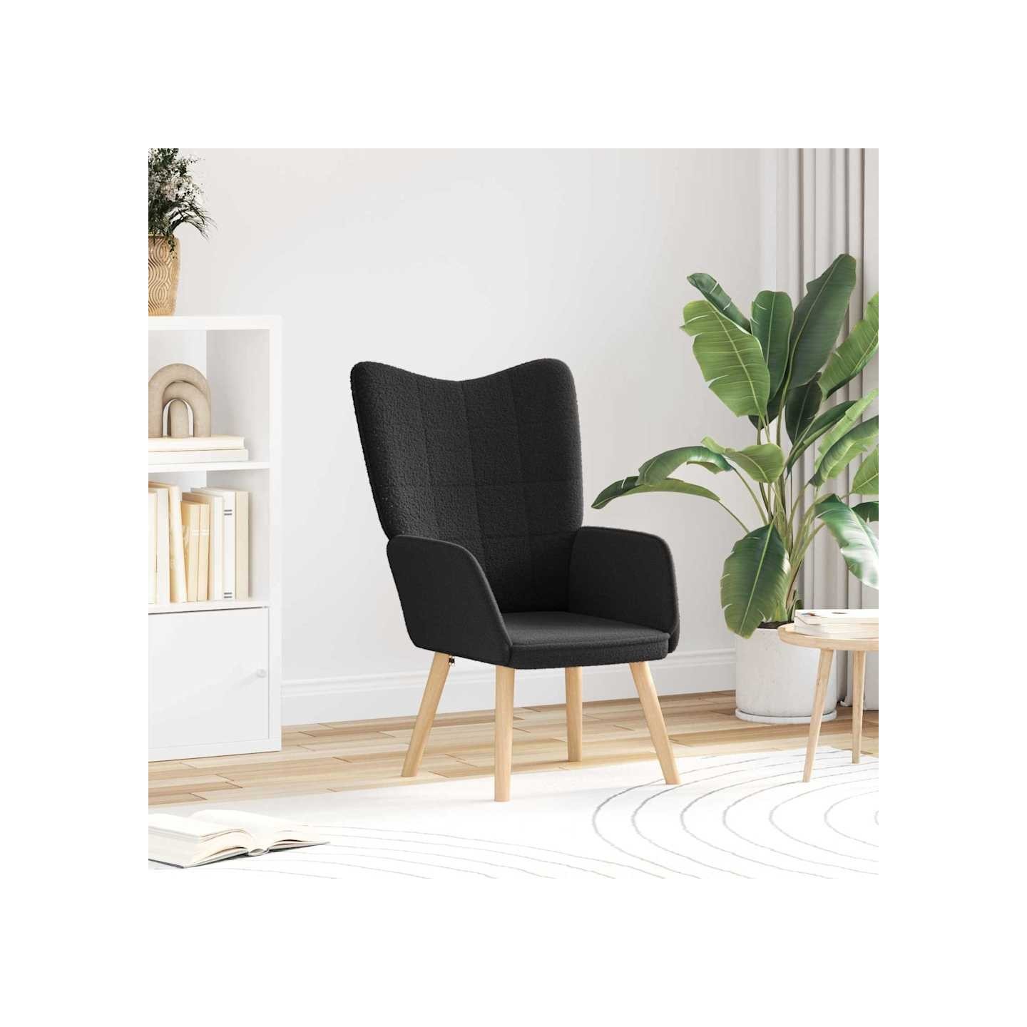 Fauteuil Noir 62 x 67 x 95,5 cm Tissu Sherpa