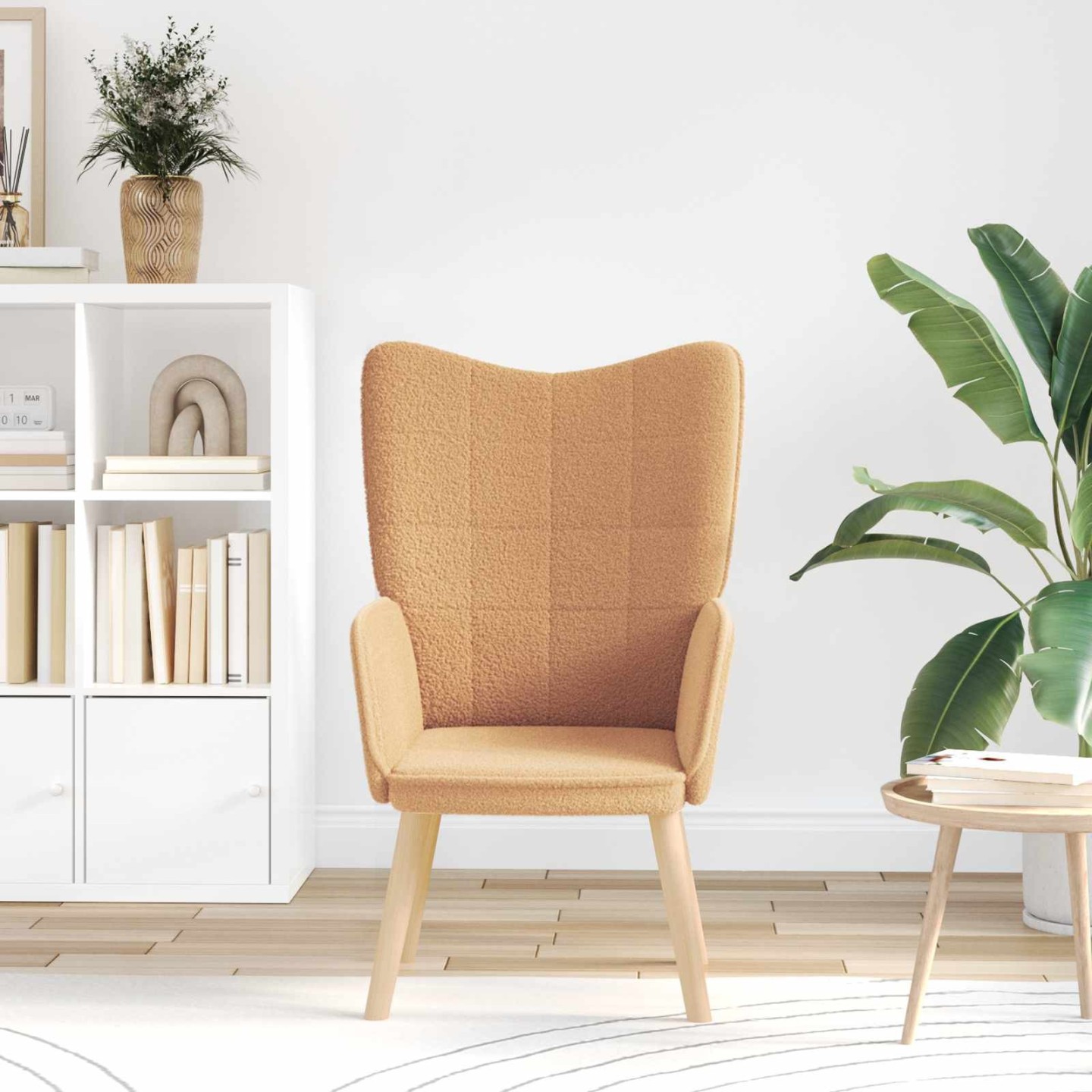 Fauteuil Beige 62 x 67 x 95,5 cm Tissu Sherpa