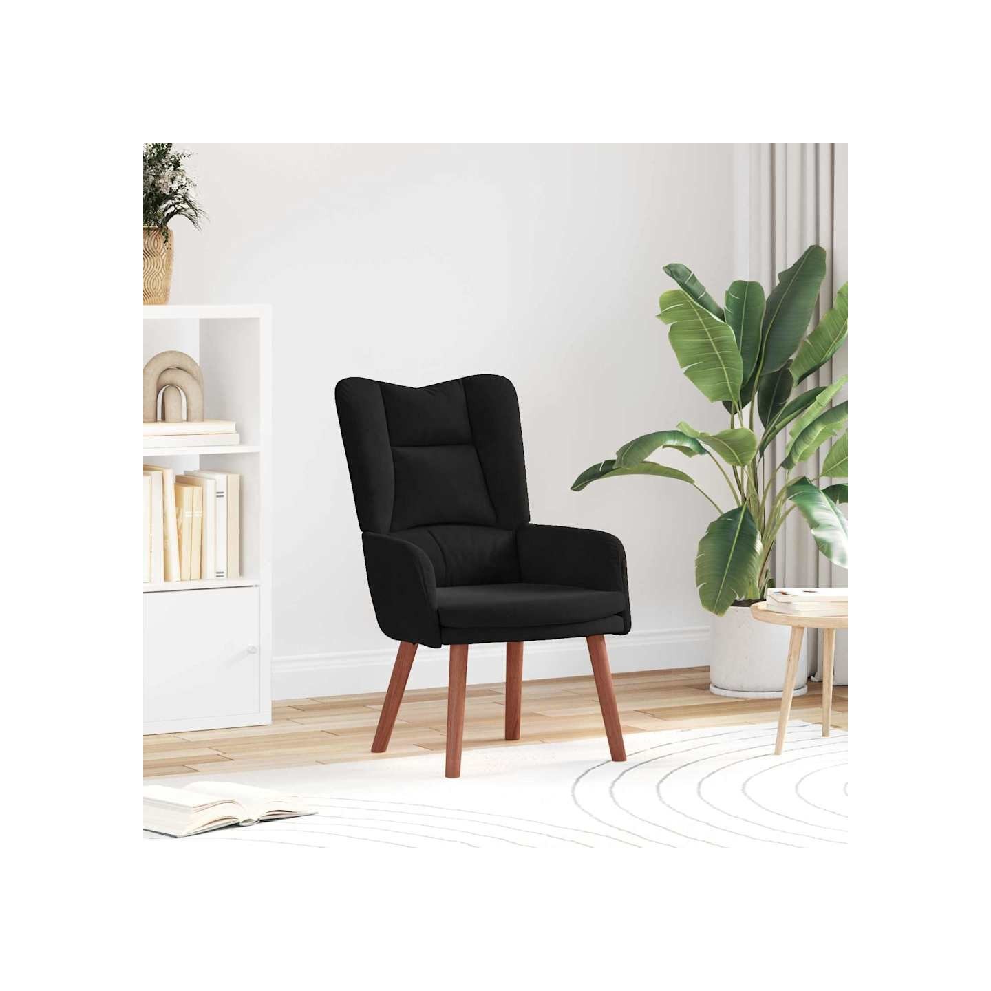 Fauteuil Noir 63 x 67 x 94 cm Velours