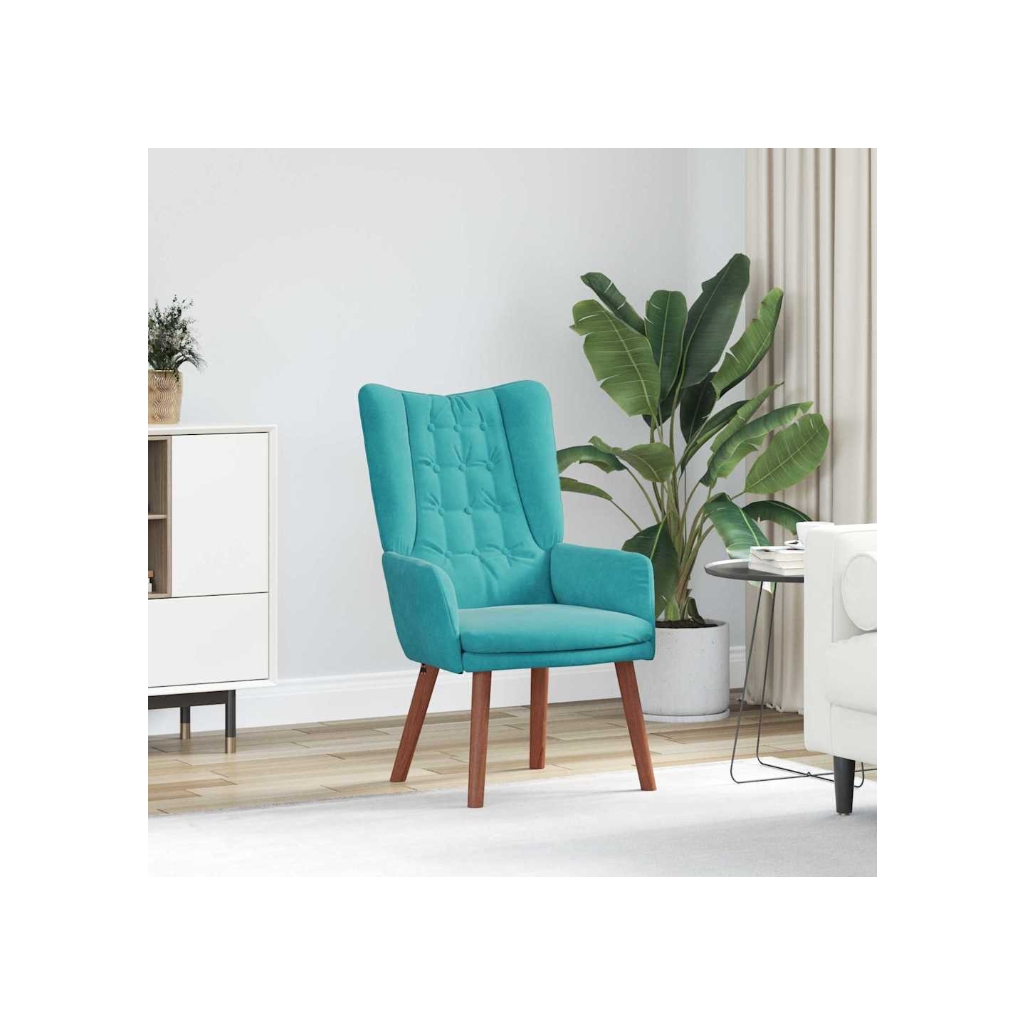Fauteuil Turquoise 63 x 67 x 94 cm Velours
