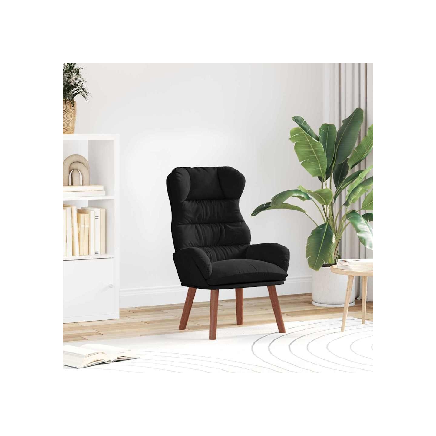 Fauteuil Noir 69 x 74 x 93 cm Velours