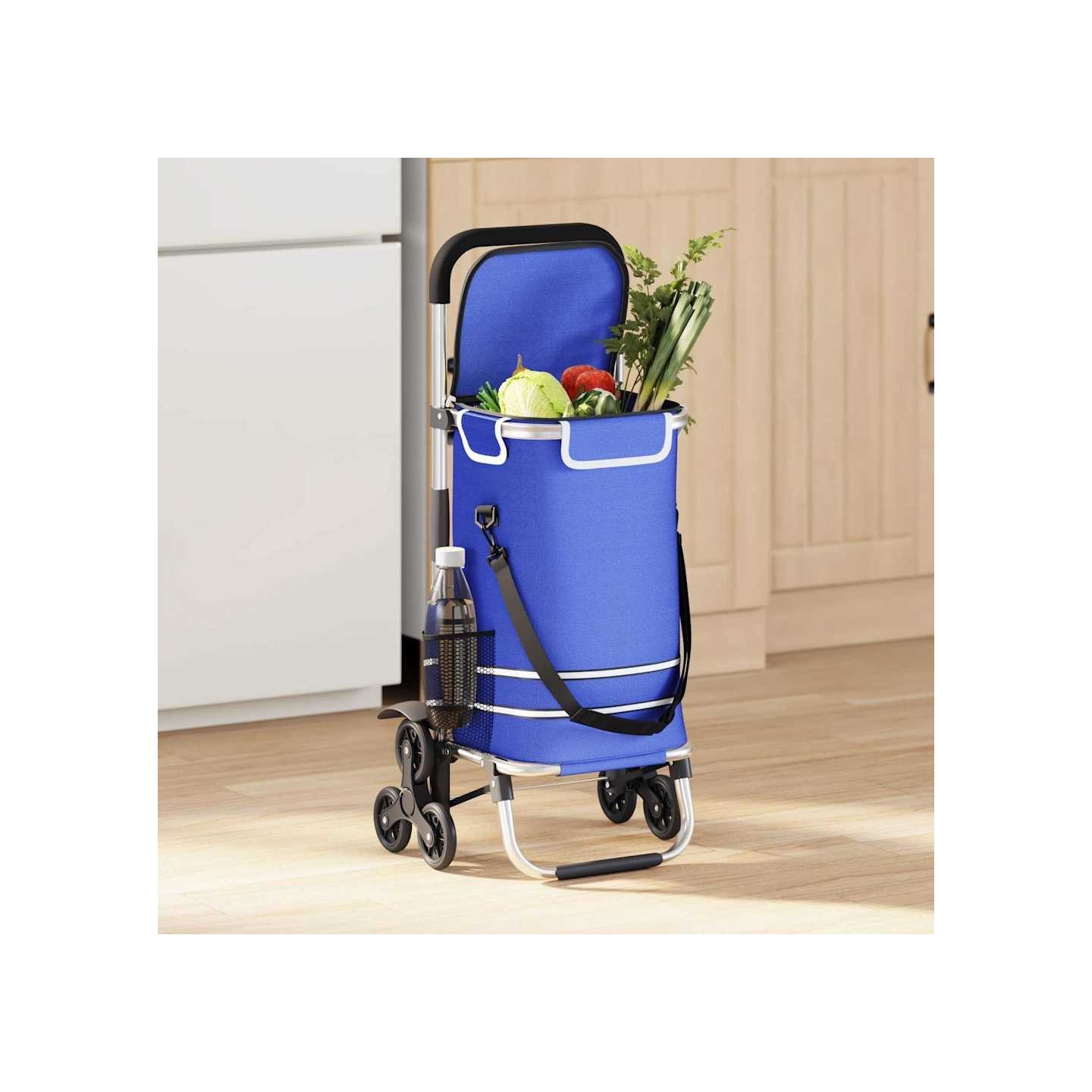 Trolley de shopping 1 Bleu 47 x 39 x 100,5 cm Tissu Oxford