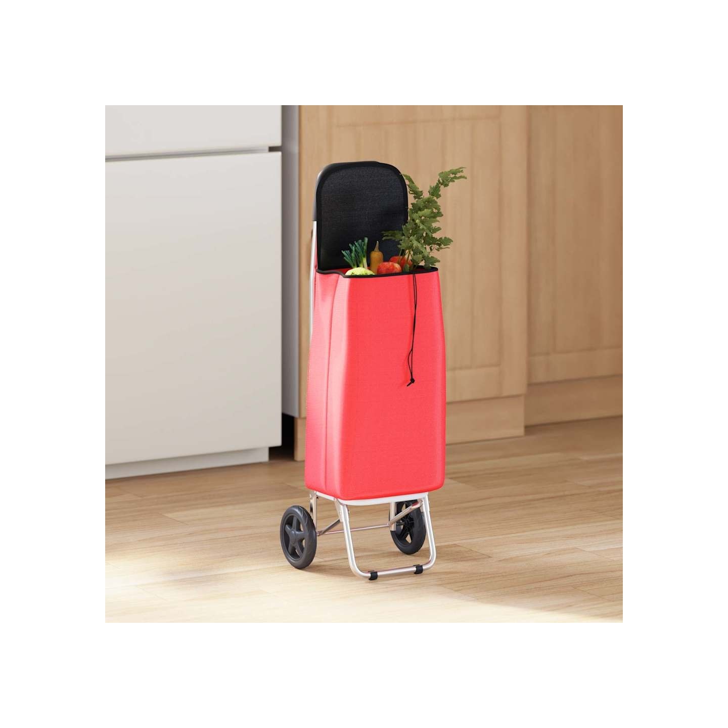 Trolley de shopping Rouge 35 x 28 x 92 cm Tissu Oxford