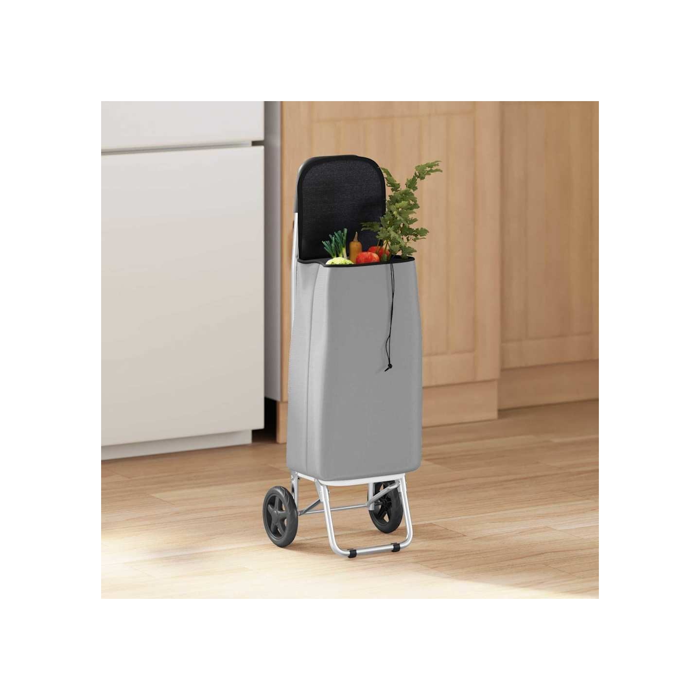 Trolley de shopping Gris 35 x 28 x 92 cm Tissu Oxford