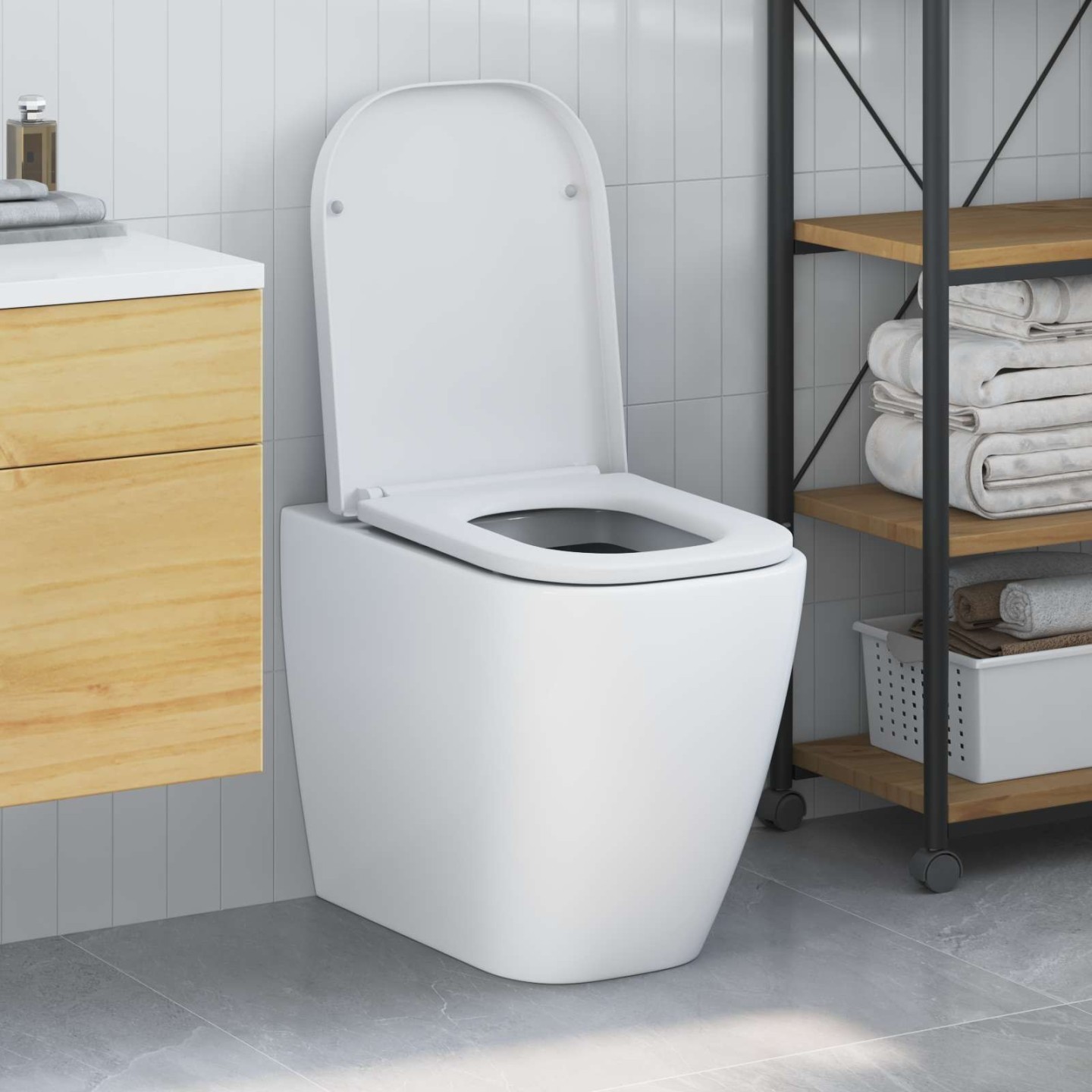 Siège de toilette Blanc 47,5 x 35 x 3,6 cm Duroplast